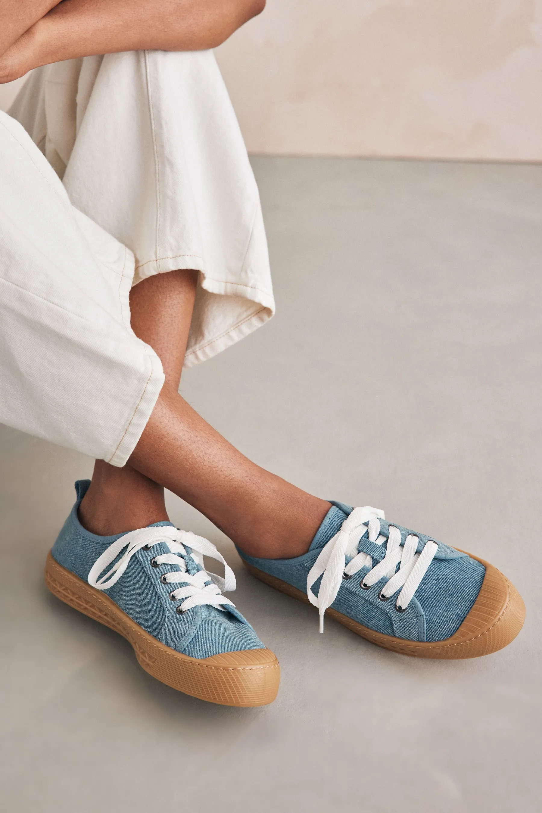 Denim  - Forever Comfort® - Denim - Scarpe da ginnastica Pizzo stile baseball