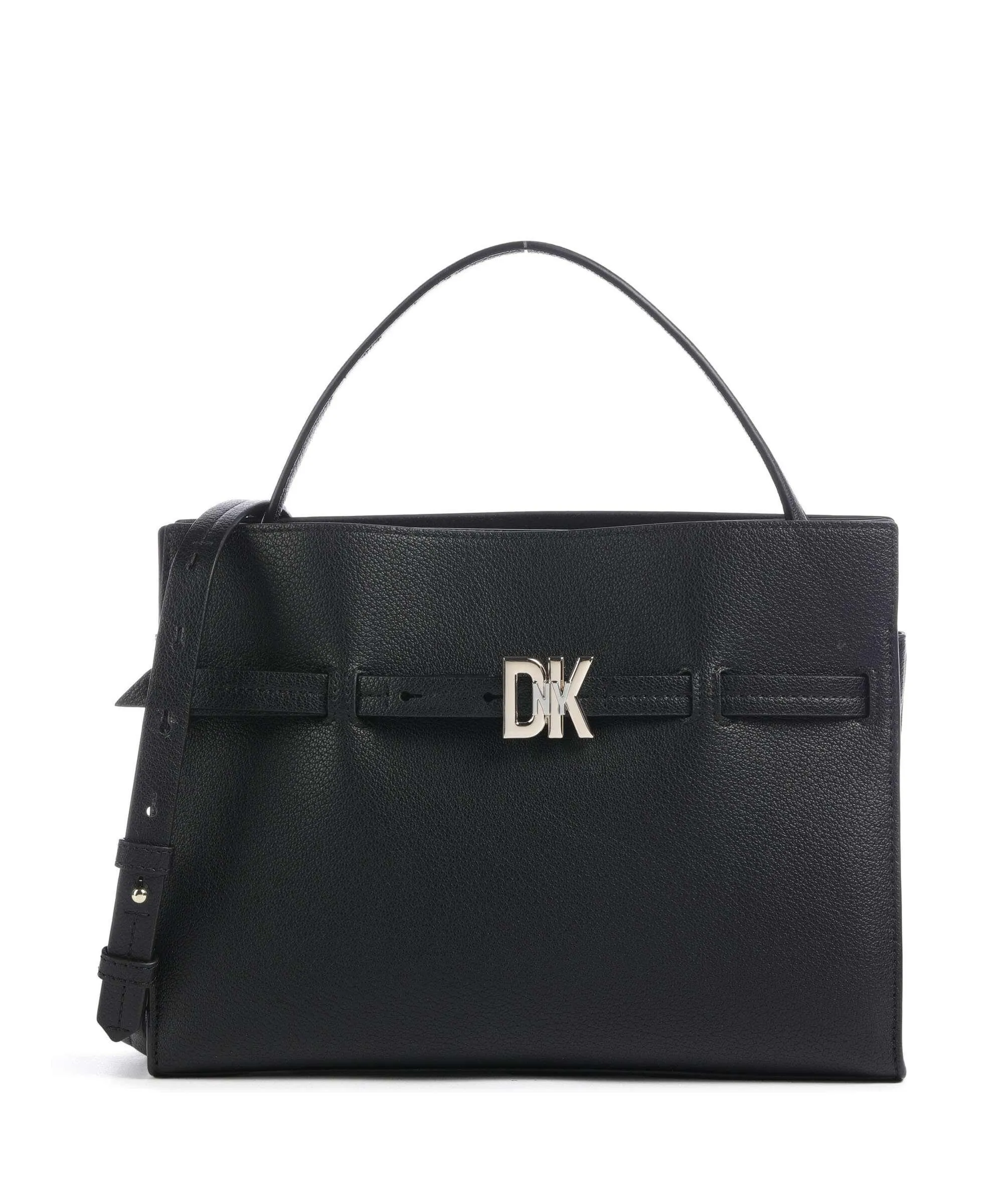  DKNY Bushwick Borsa a mano pelle di vacchetta grana nero  