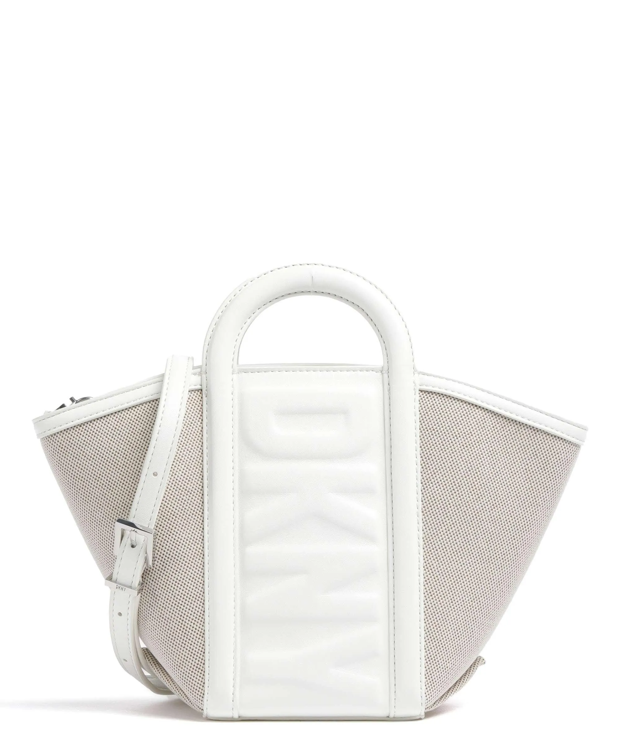  DKNY Tessa Borsa a mano tissu, pelle sintetica bianco  