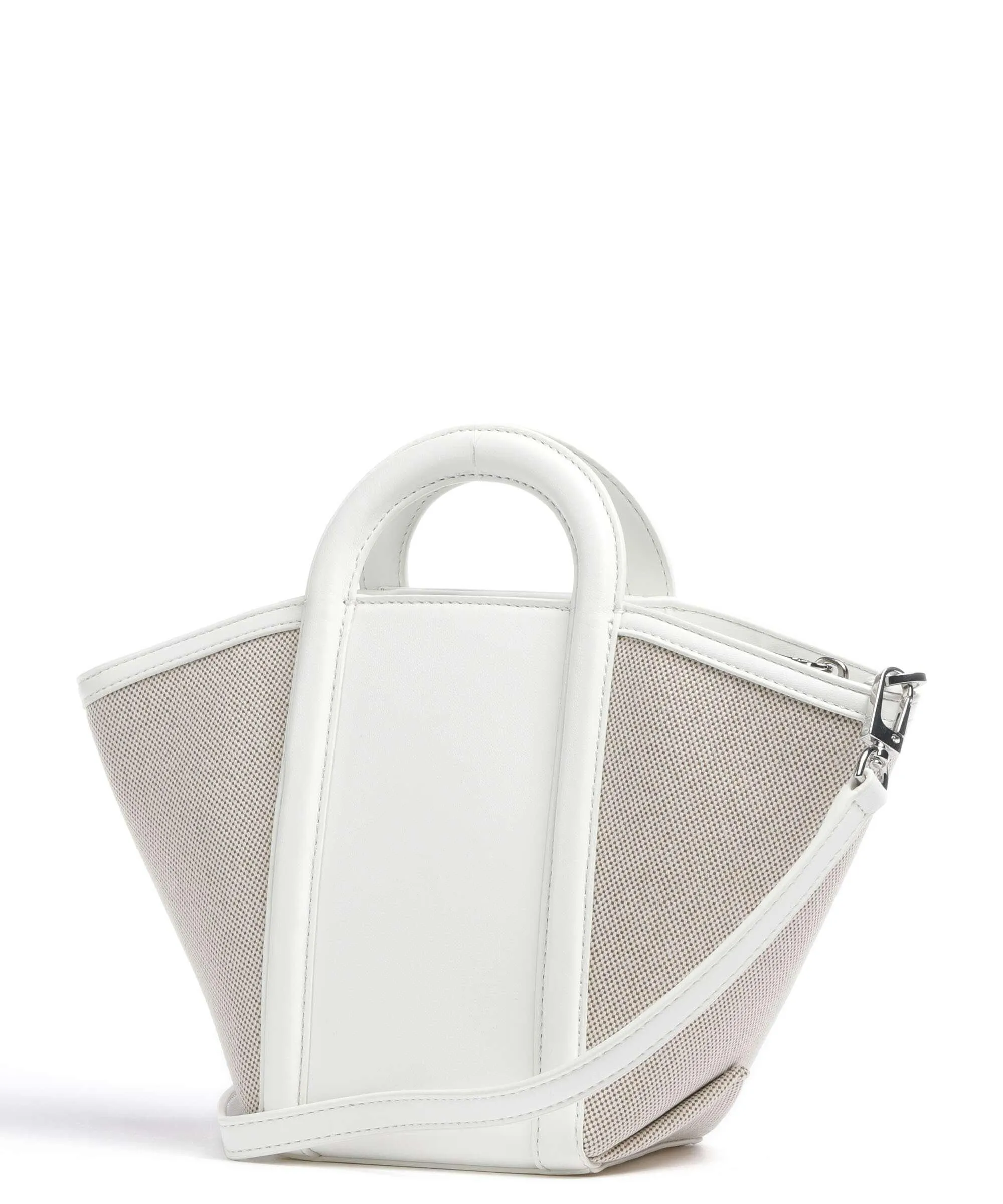  DKNY Tessa Borsa a mano tissu, pelle sintetica bianco  