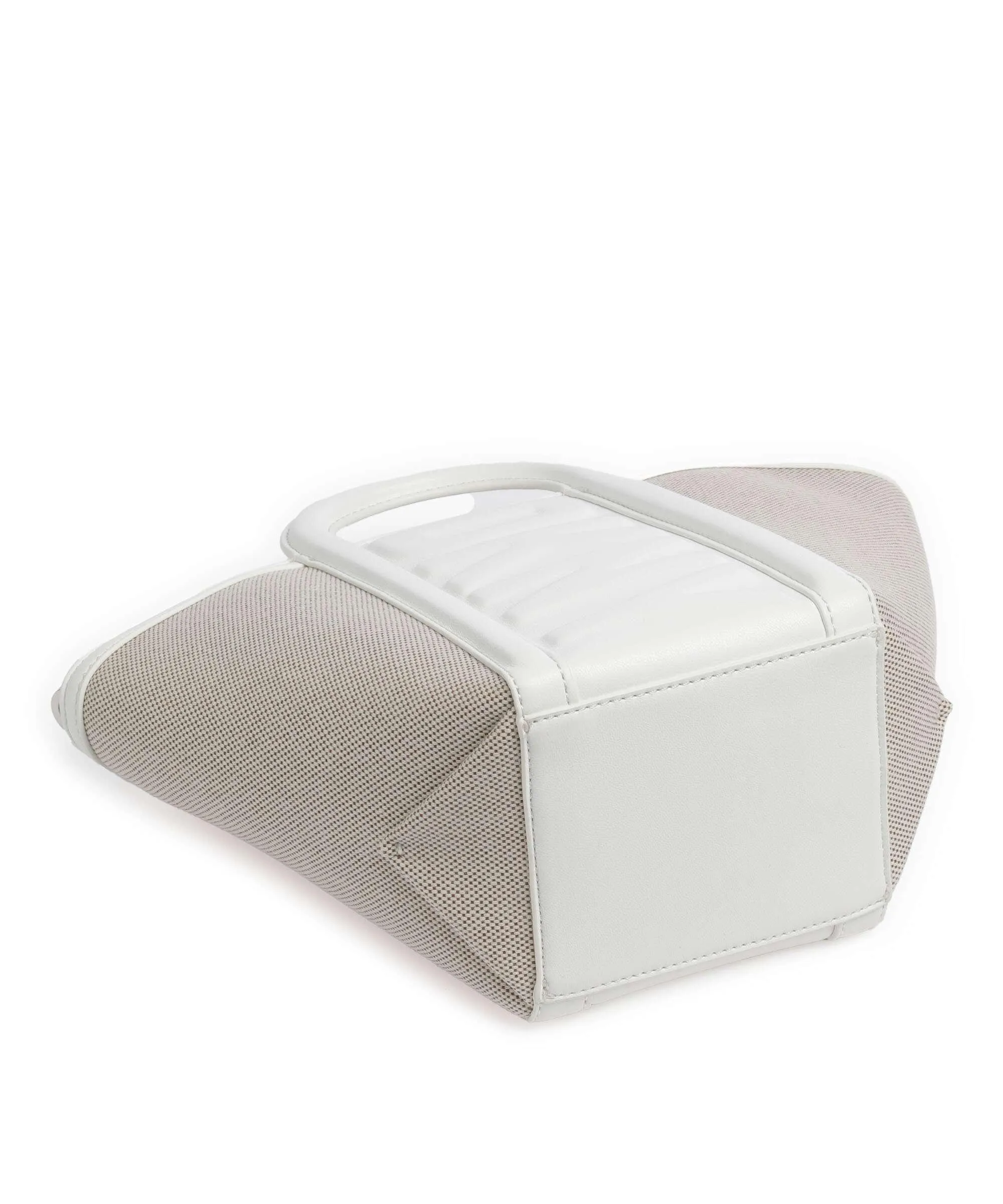  DKNY Tessa Borsa a mano tissu, pelle sintetica bianco  