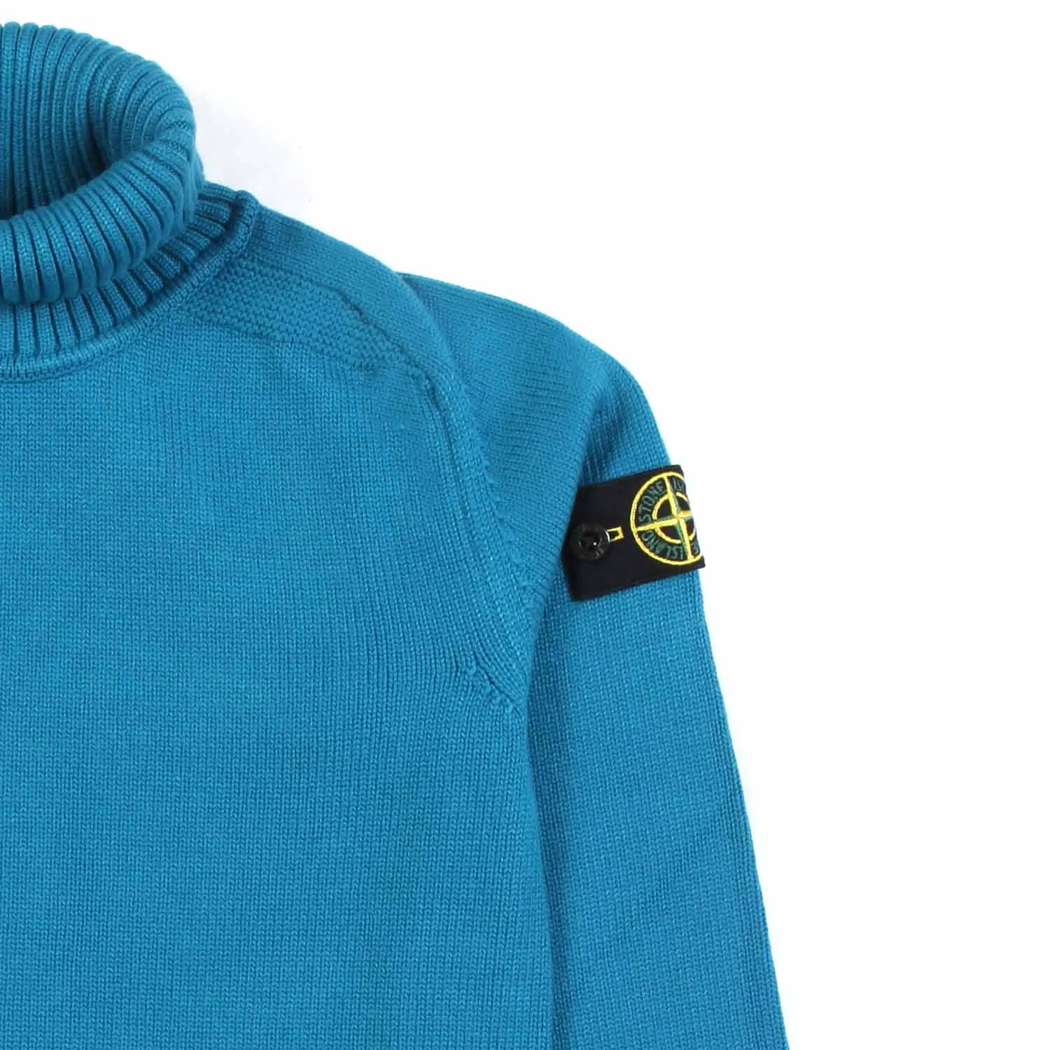 Dolcevita Blu Petrolio Con Patch Logo Compass