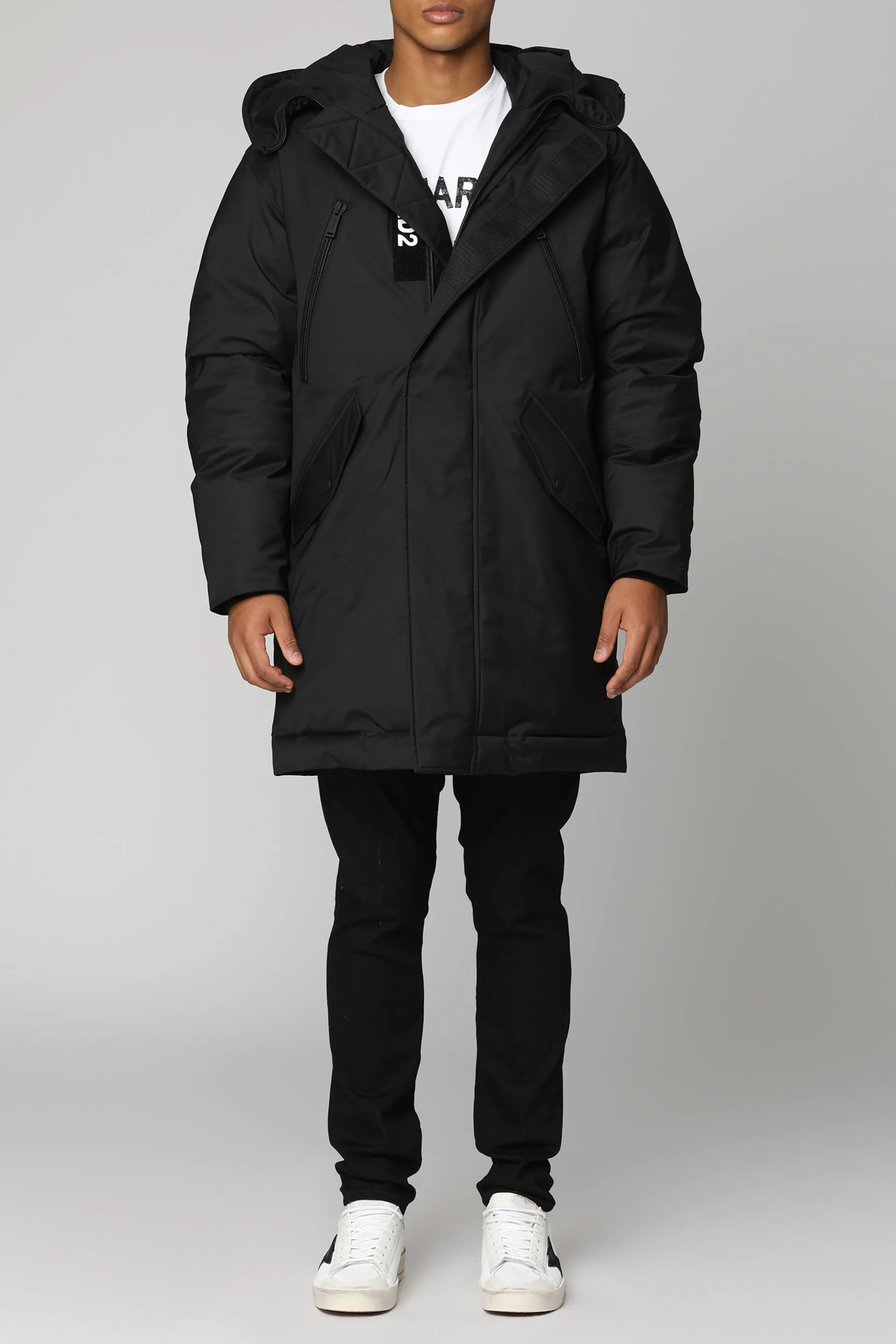 Dsquared2 Parka imbottito Kaban con cappuccio