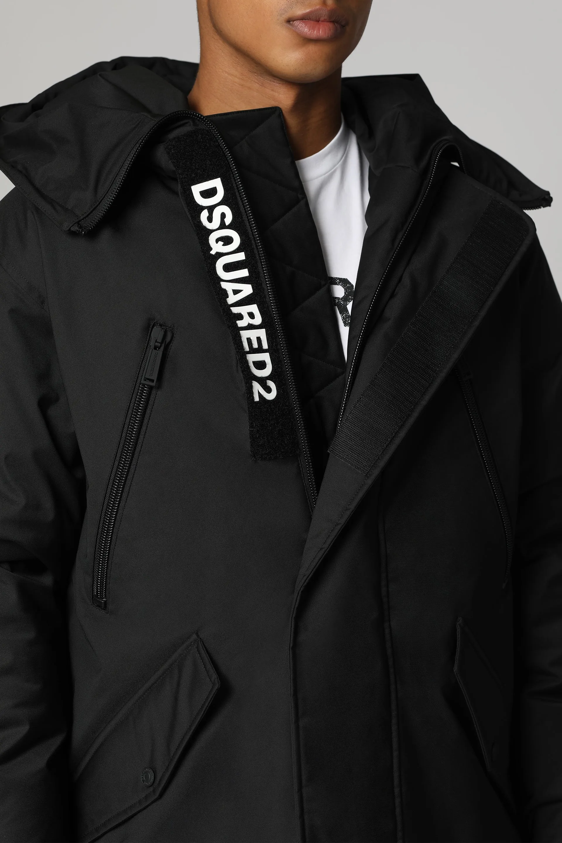 Dsquared2 Parka imbottito Kaban con cappuccio