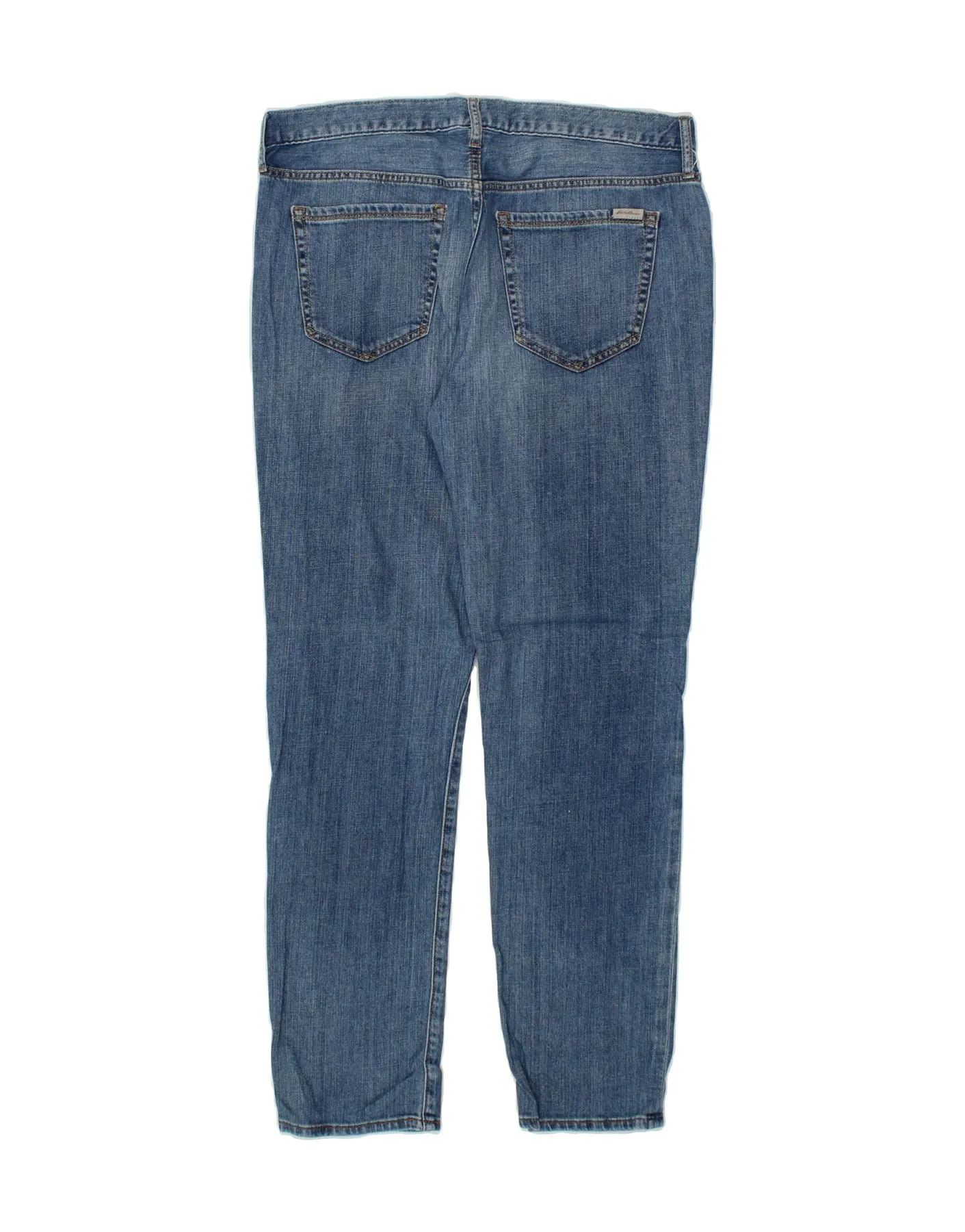EDDIE BAUER Womens Boyfriend Slim Jeans US 10 Large W34 L30 Blue Cotton