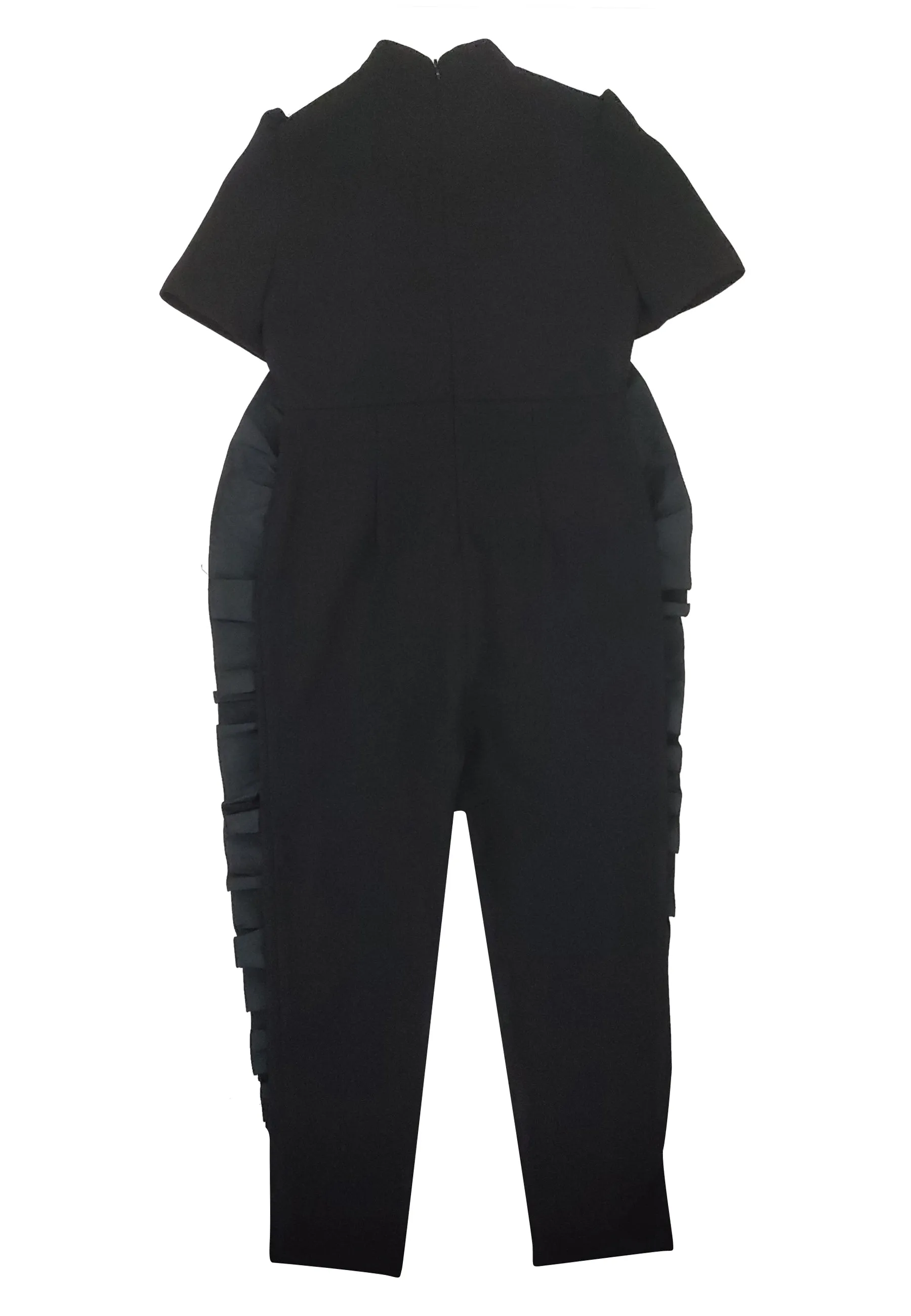 Elisabetta Franchi La Mia Bambina tuta nera bambina in crepe
