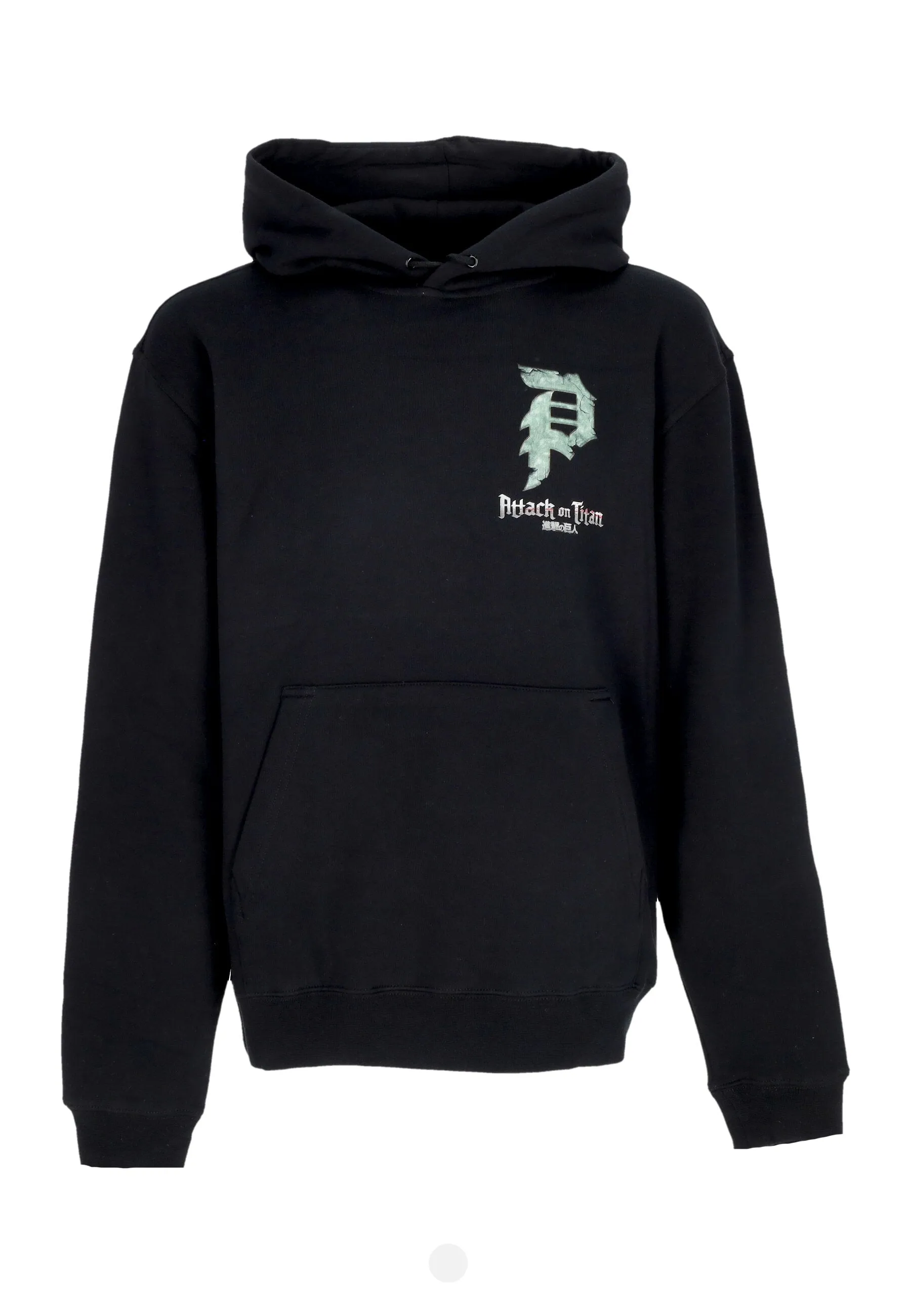 Felpa Cappuccio Uomo Reiner Dirty P Hoodie X Attack On Titan Black