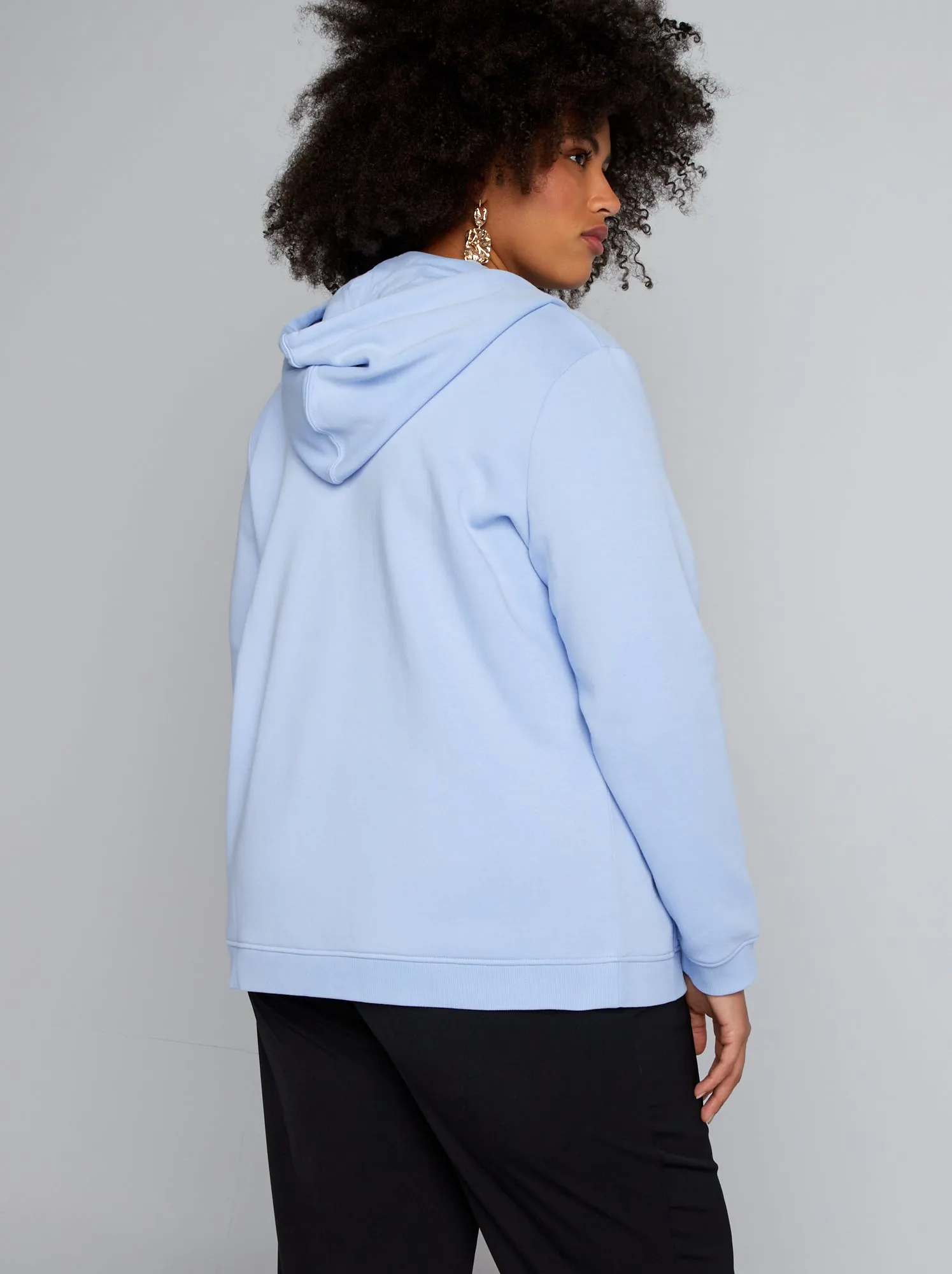 Felpa con cappuccio - BLU