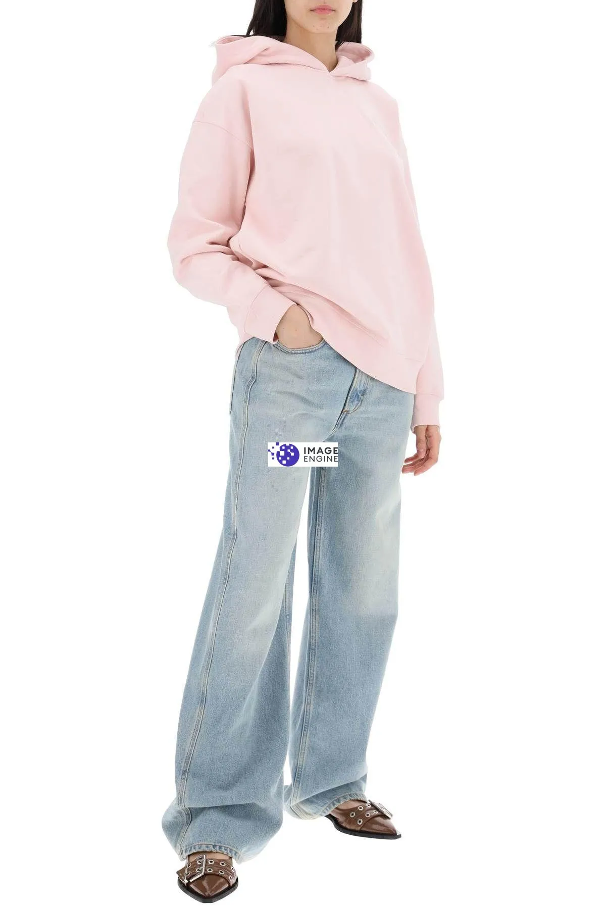 Felpa con cappuccio Isoli Oversized