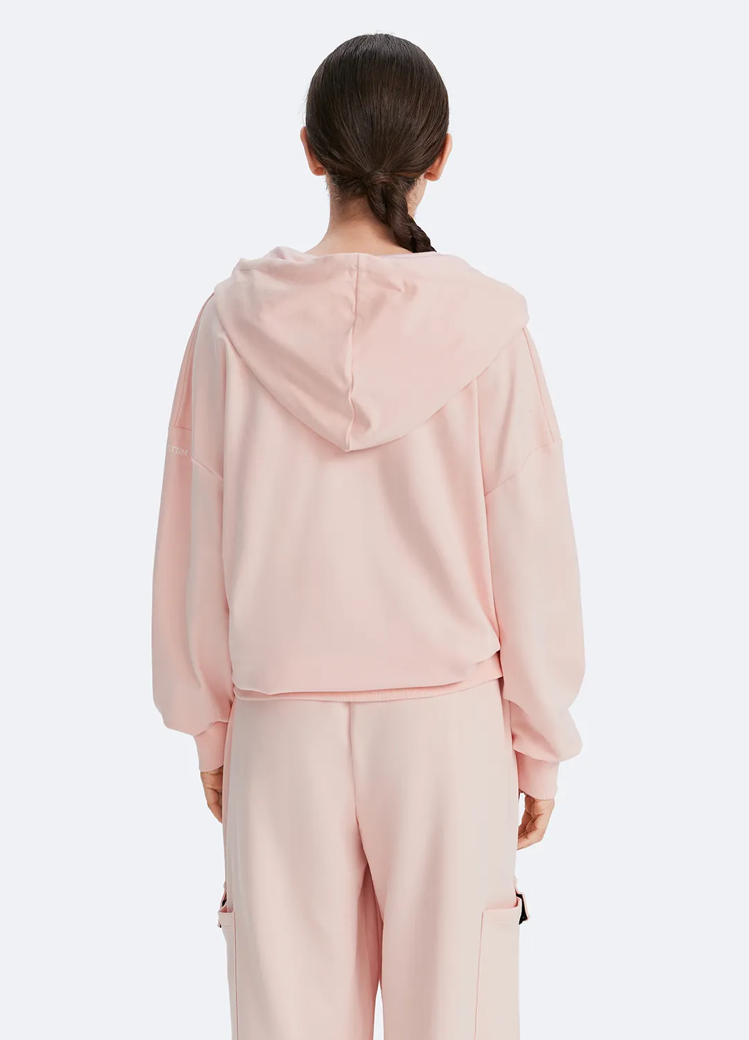 Felpa con Cappuccio, Zip e Tasche  