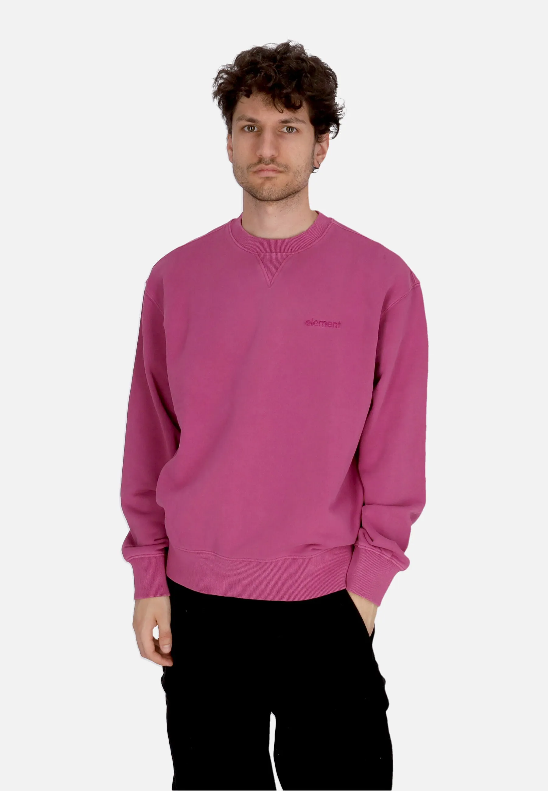 Felpa Leggera Girocollo Uomo Cornell 3.0 Crewneck Deep Orchid
