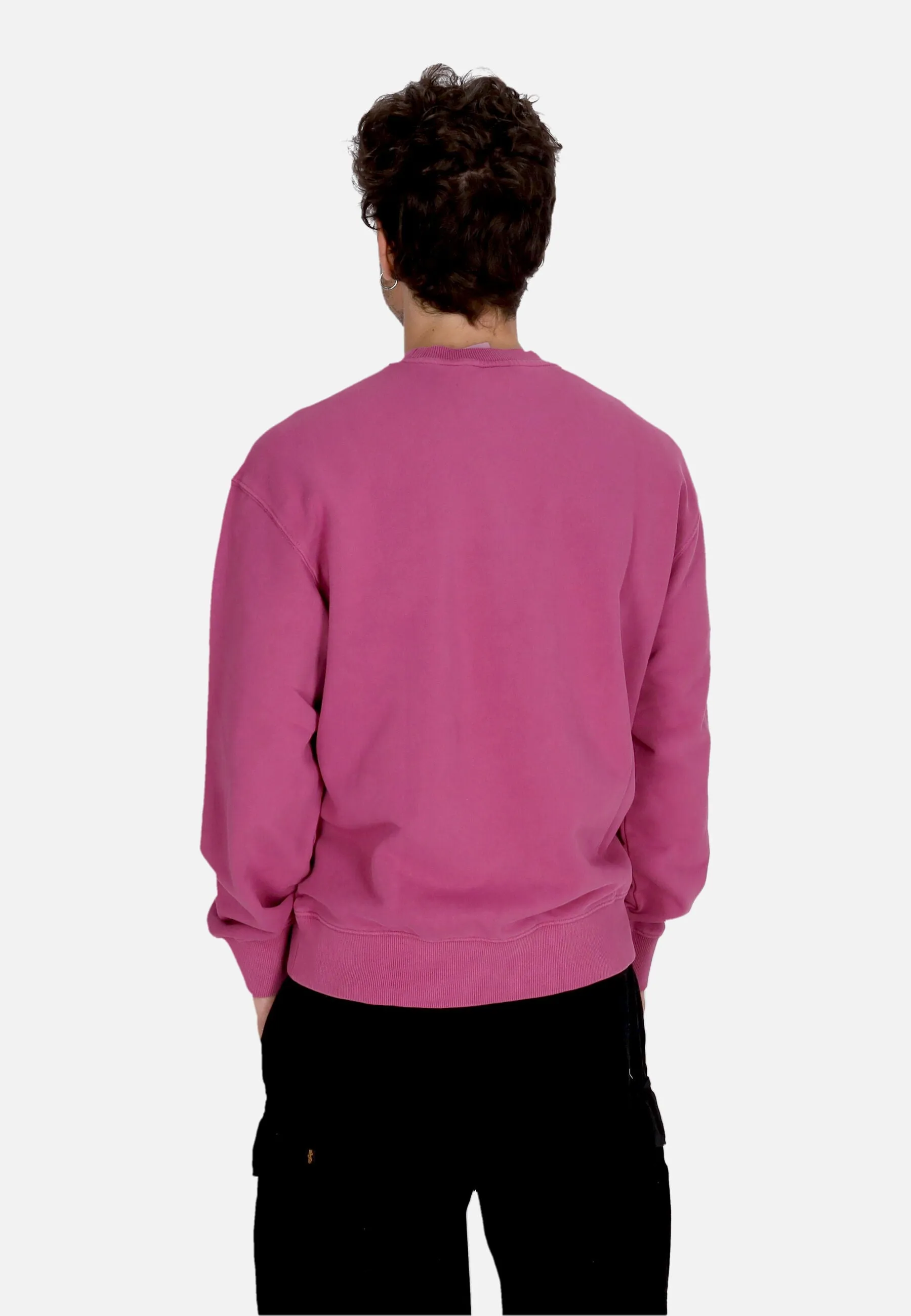 Felpa Leggera Girocollo Uomo Cornell 3.0 Crewneck Deep Orchid