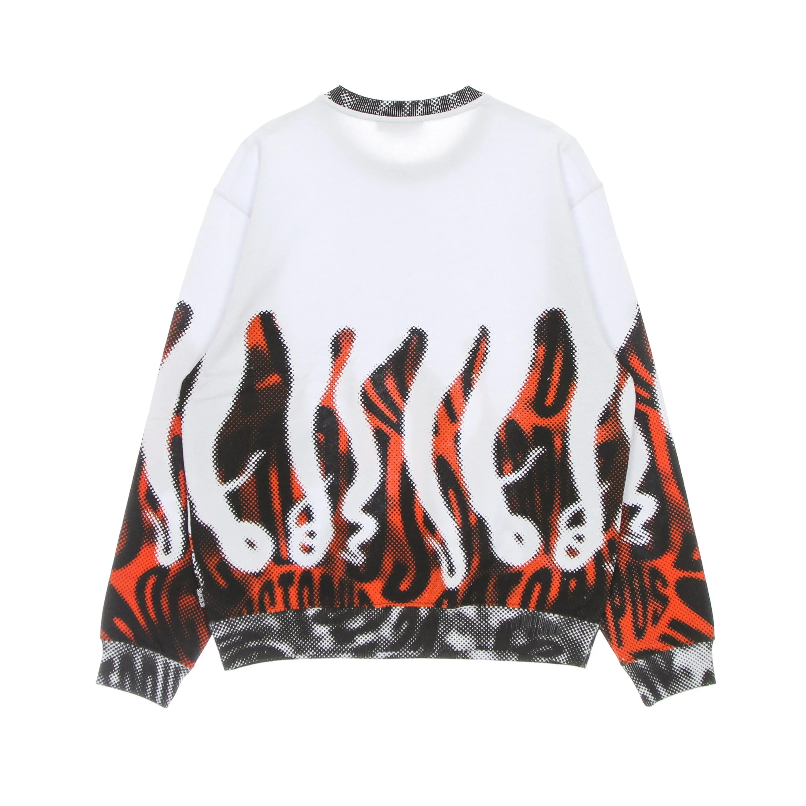 Felpa Leggera Girocollo Uomo Halftone Crew White