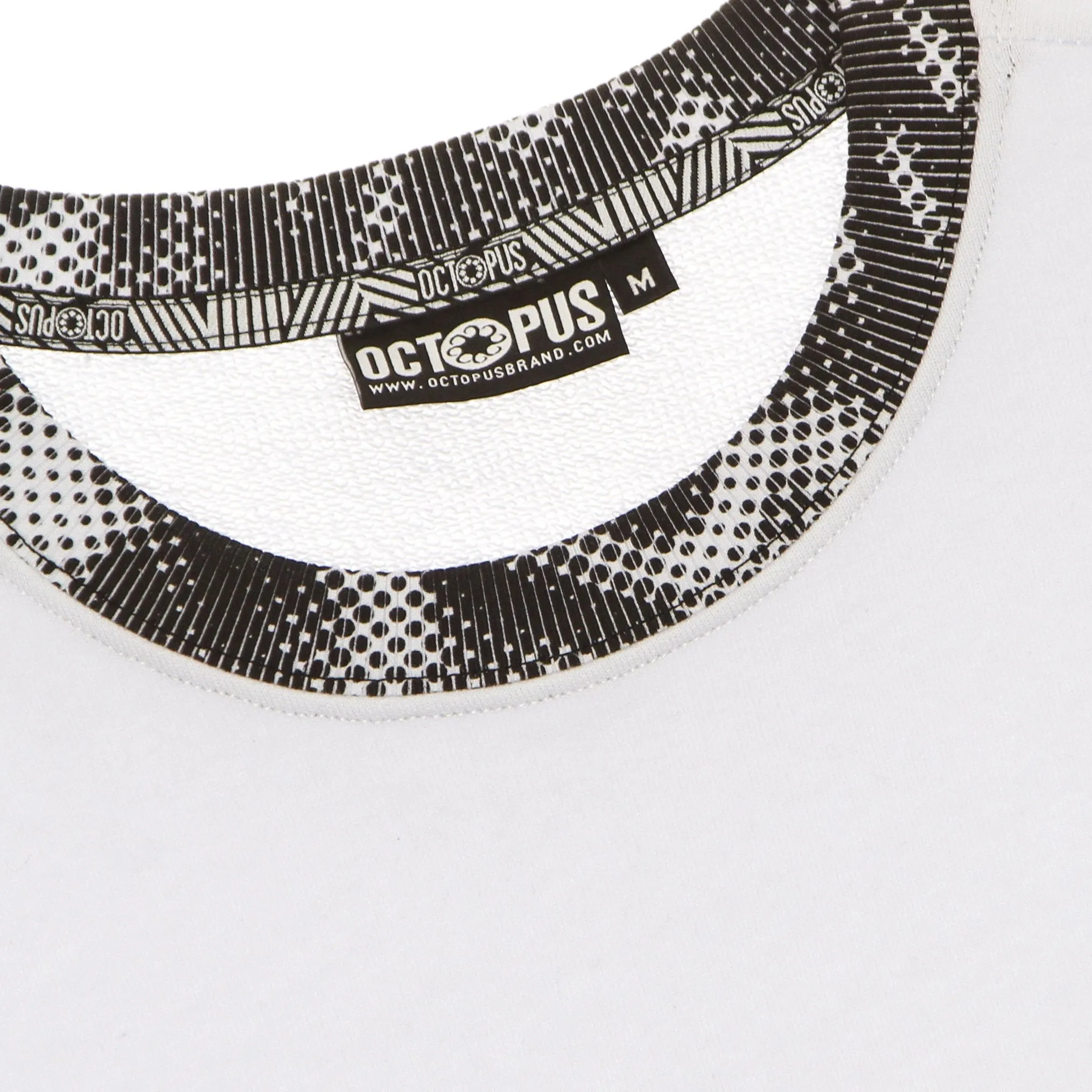 Felpa Leggera Girocollo Uomo Halftone Crew White