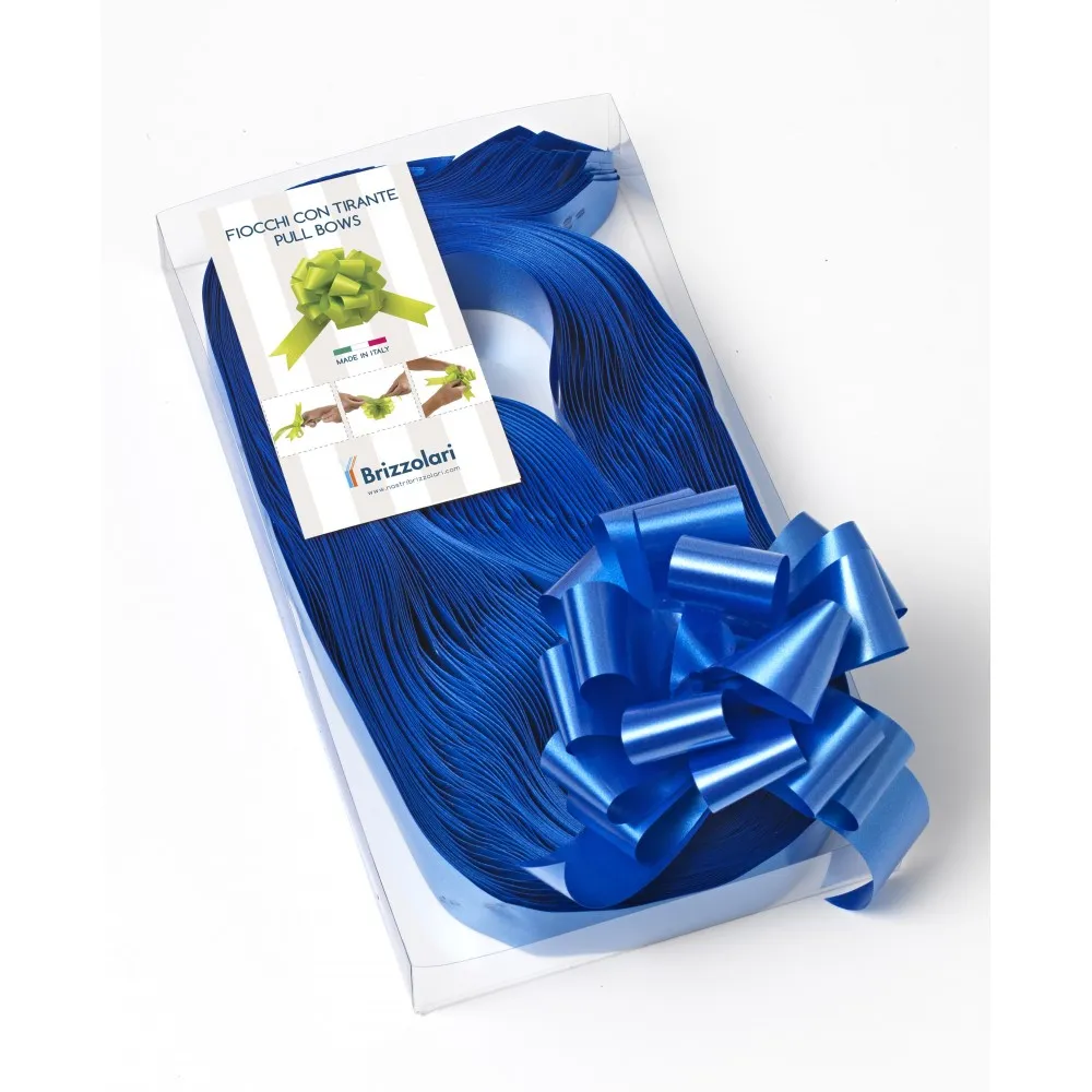 Fiocco Rapido Blu per nascita e per sposa 50 Pezzi 31Mm