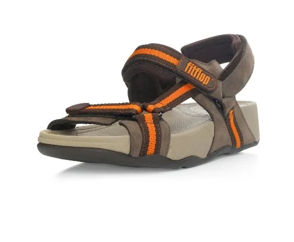 FitFlop Hyker TM boy chocolate/orange (leather)