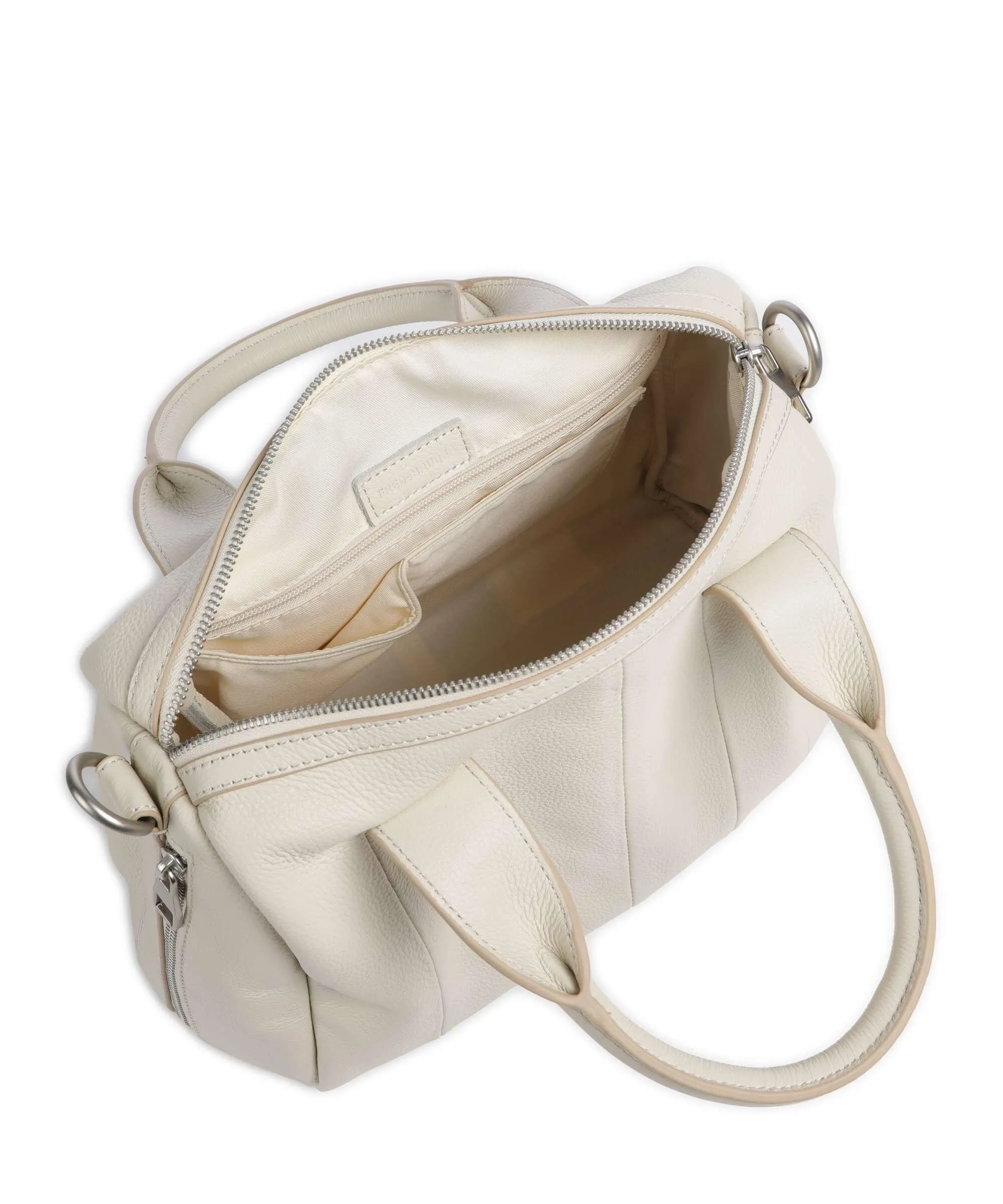  FredsBruder Feeling Good L Borsa a mano pelle granulata avorio  