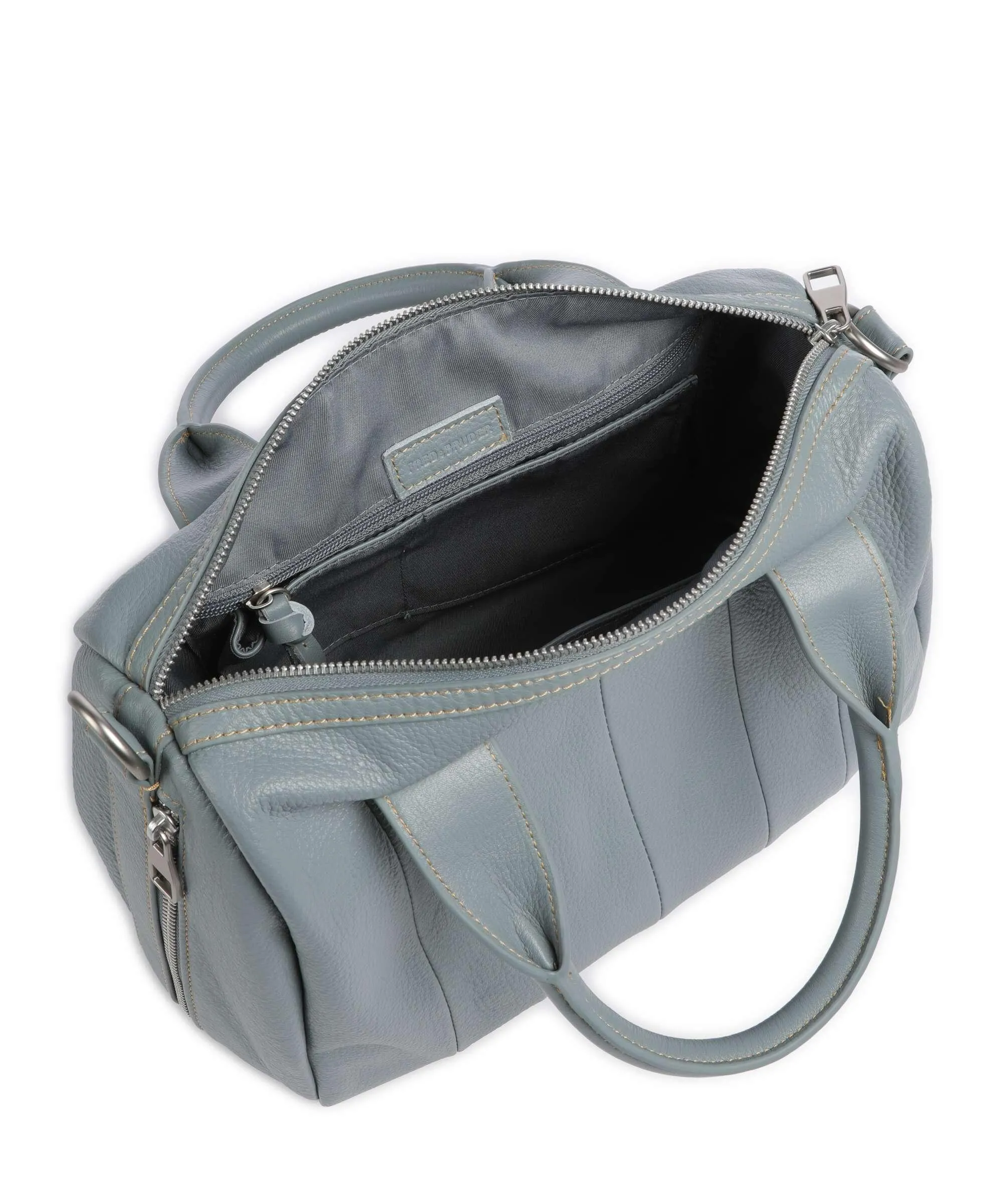  FredsBruder Feeling Good L Borsa a mano pelle granulata blu-grigio  
