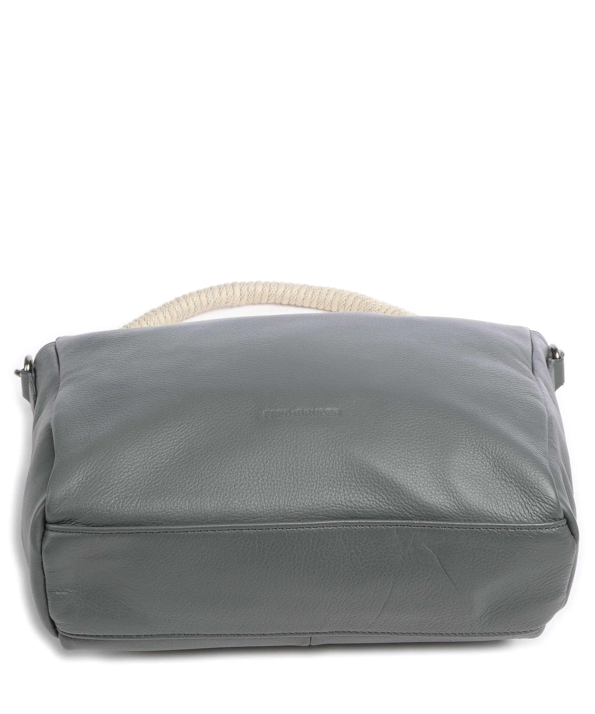  FredsBruder Nea Borsa hobo pelle di vacchetta grana grigio scuro  