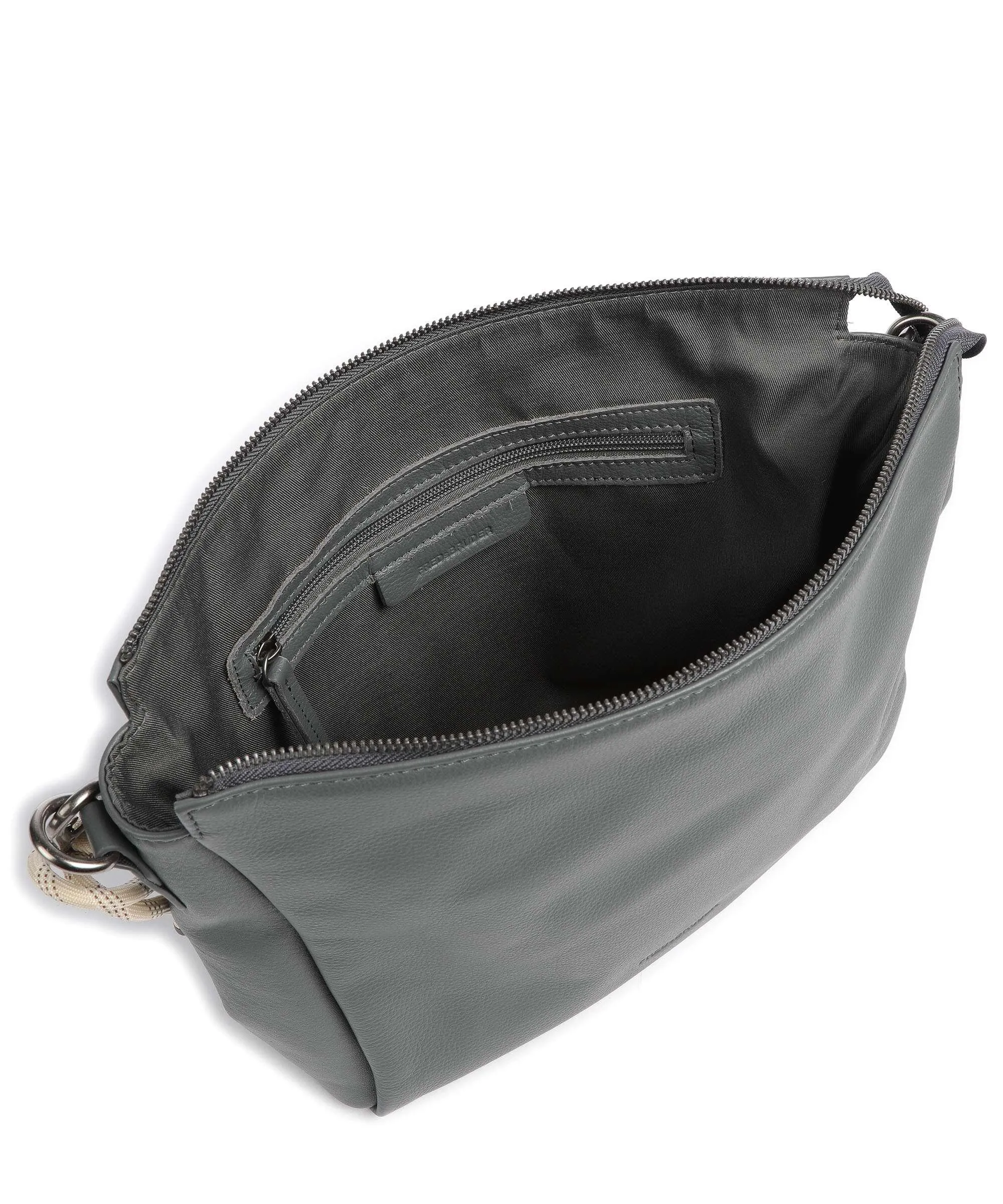  FredsBruder Nea Borsa hobo pelle di vacchetta grana grigio scuro  