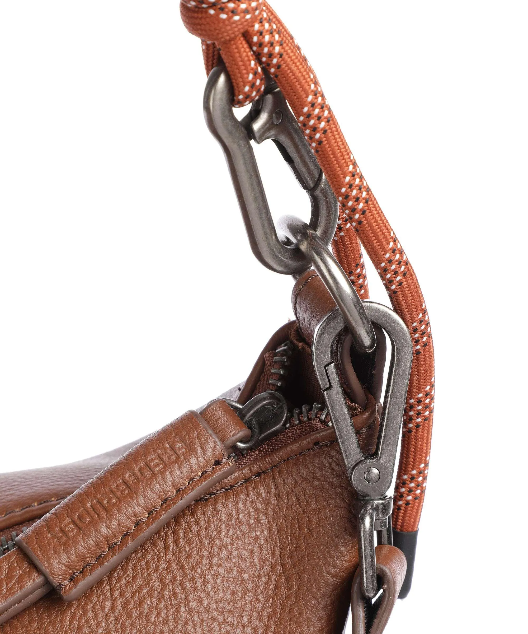  FredsBruder Nea Borsa hobo pelle granulata marrone  