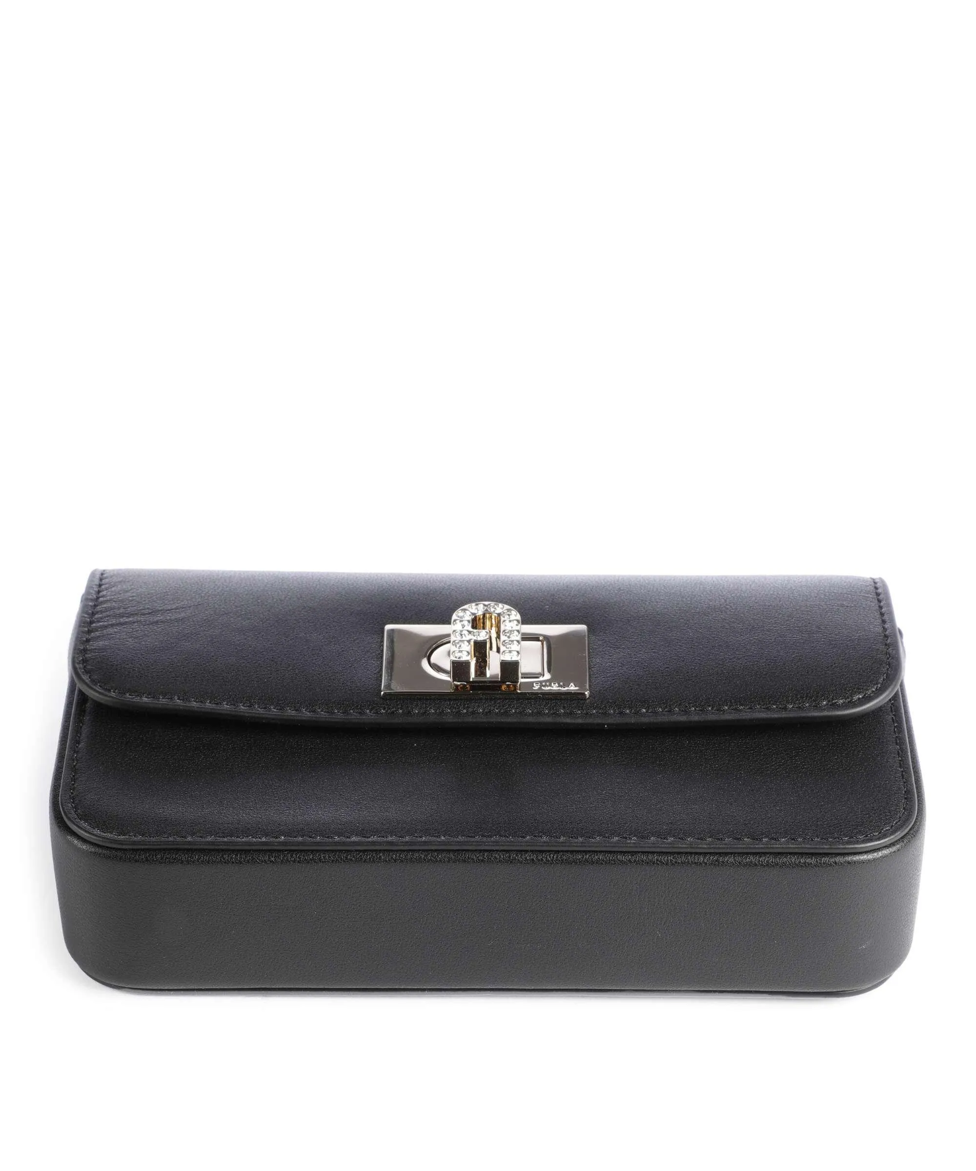  Furla 1927 Mini Borsa a tracolla pelle a grana fine nero  