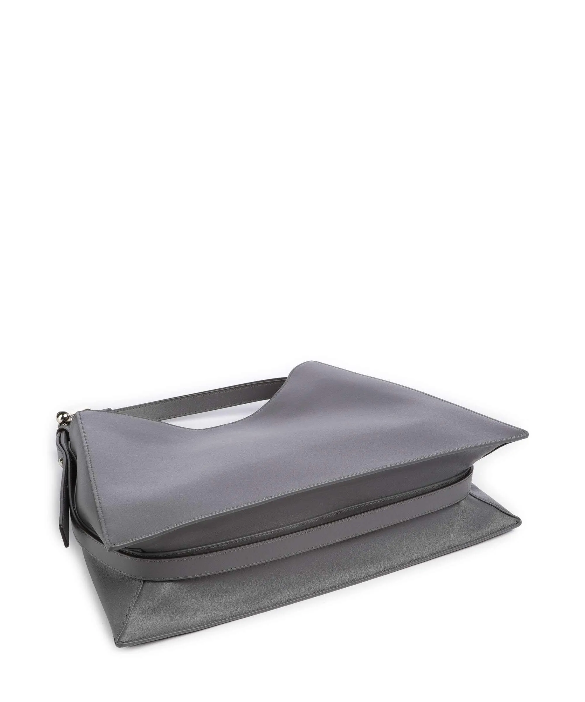  Furla Nuvola L Borsa hobo pelle a grana fine grigio scuro  