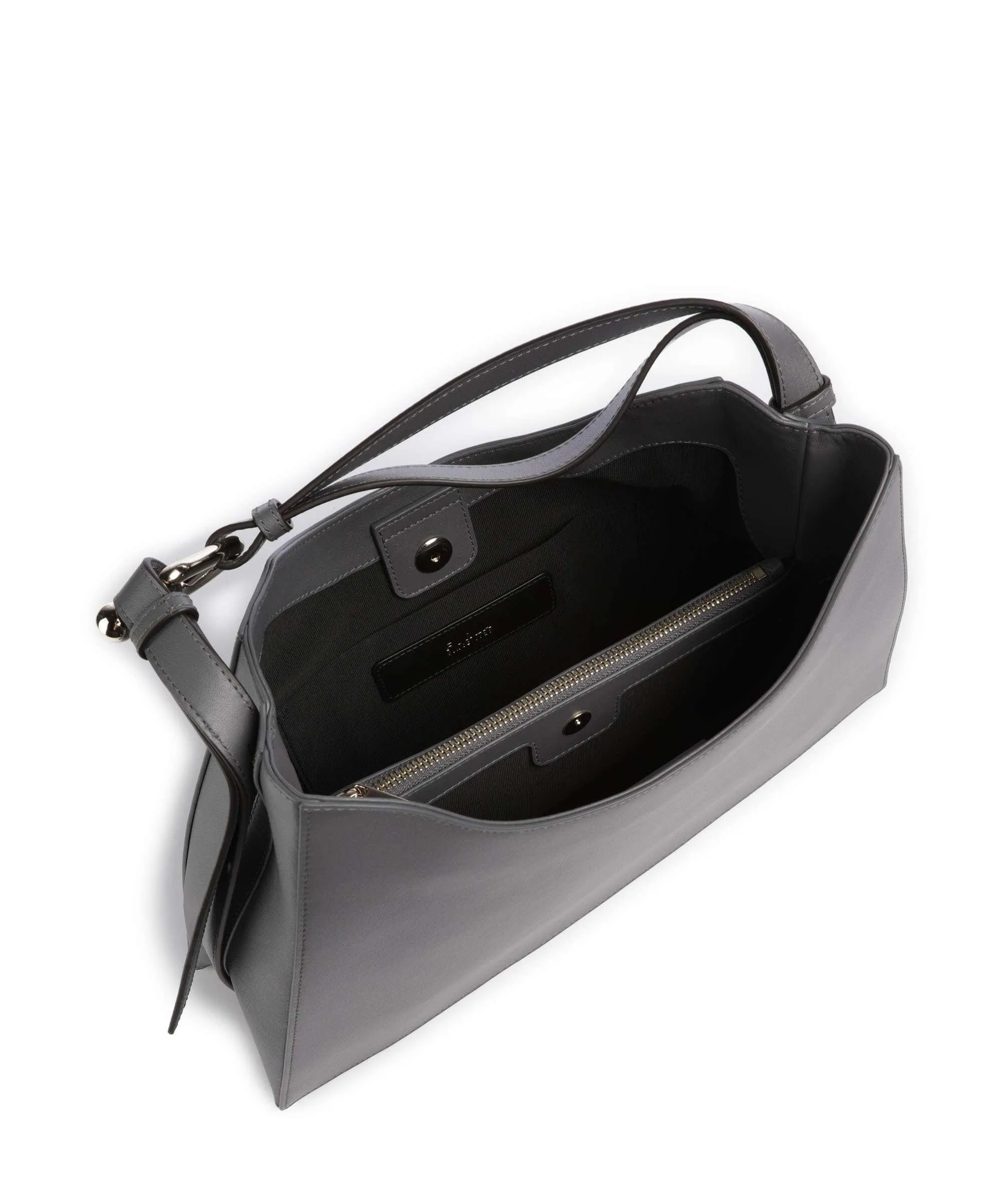  Furla Nuvola L Borsa hobo pelle a grana fine grigio scuro  