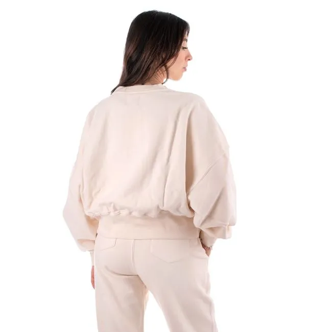 Gfc Gallery [] Felpa Girocollo Donna Panna