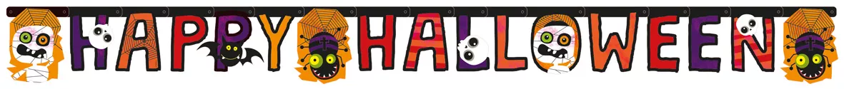 Ghirlanda Happy Halloween Monster Parade 1,8m