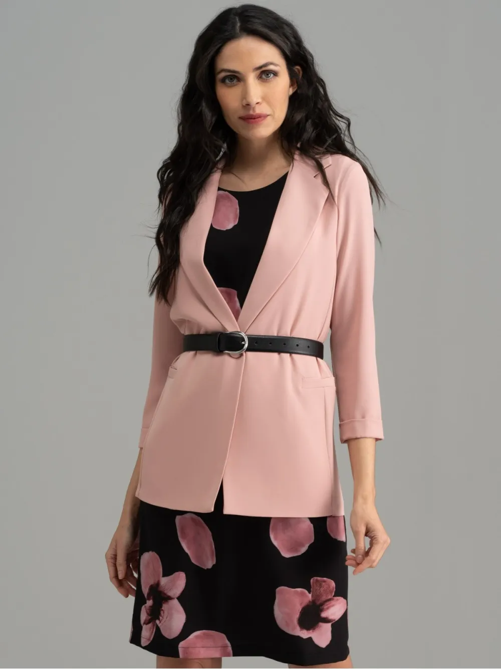Giacca donna rosa cipria stile blazer