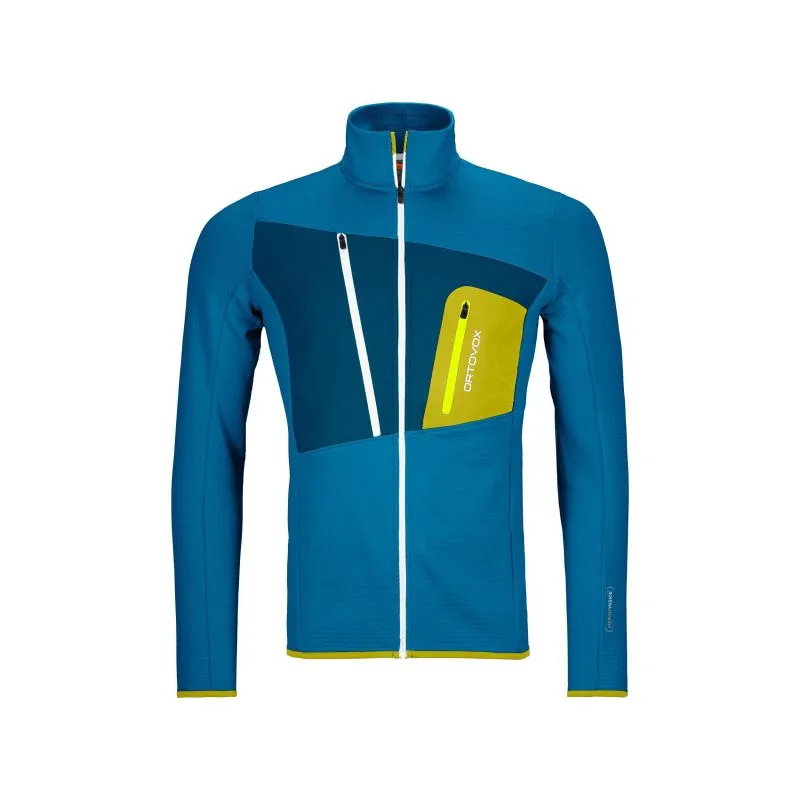 Giacca in pile da uomo Ortovox Fleece Grid (Heritage Blue)