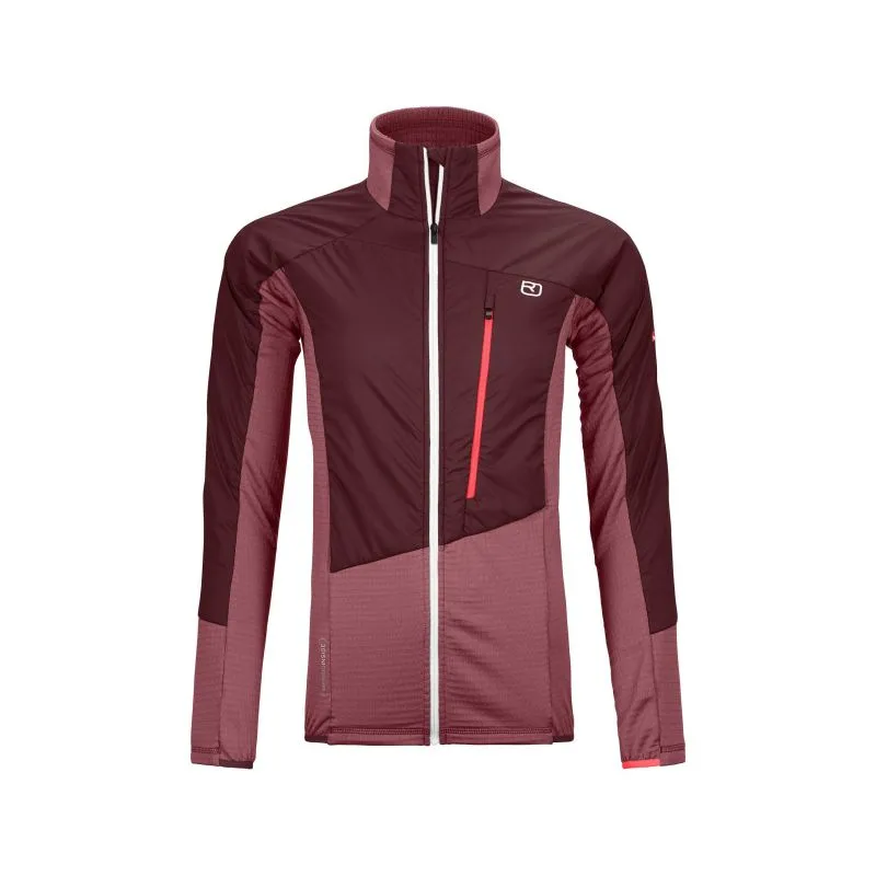 Giacca in pile Ortovox Westalpen Swisswool Hybrid (Winetasting) donna