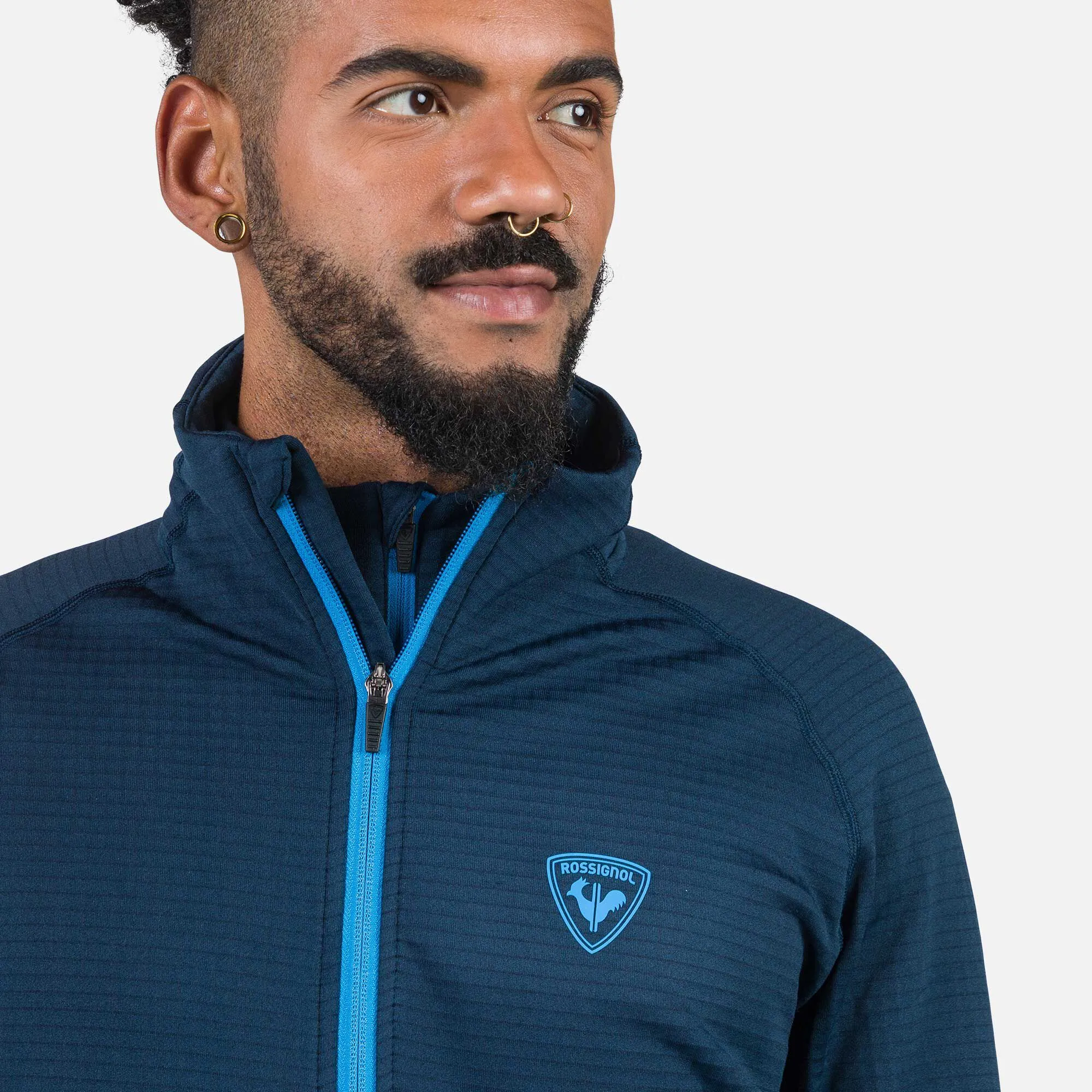 Giacca in pile uomo con zip integrale Blackside