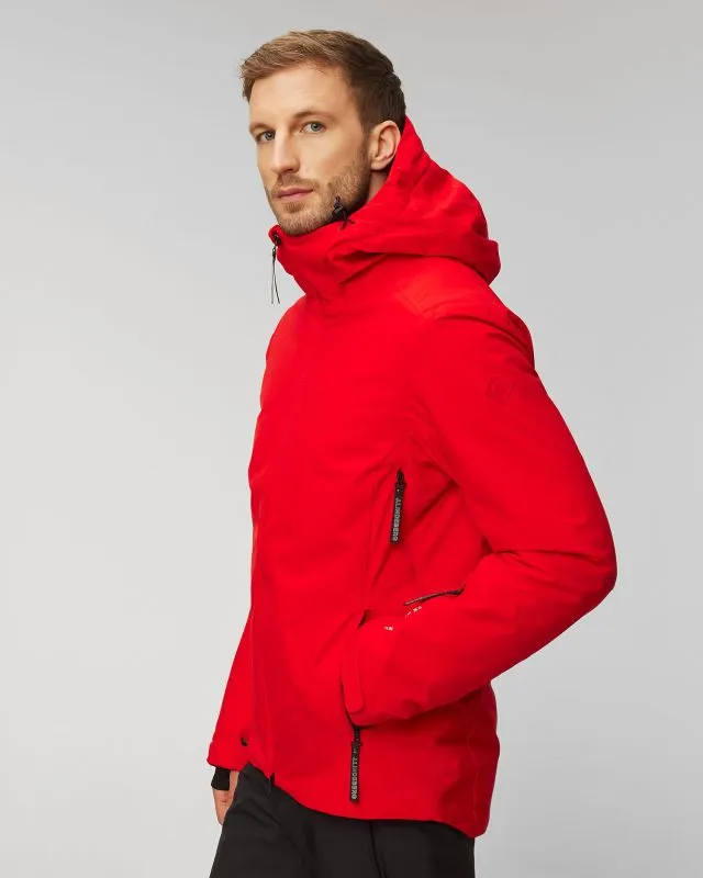 Giacca rossa da sci da uomo J.Lindeberg Ace
