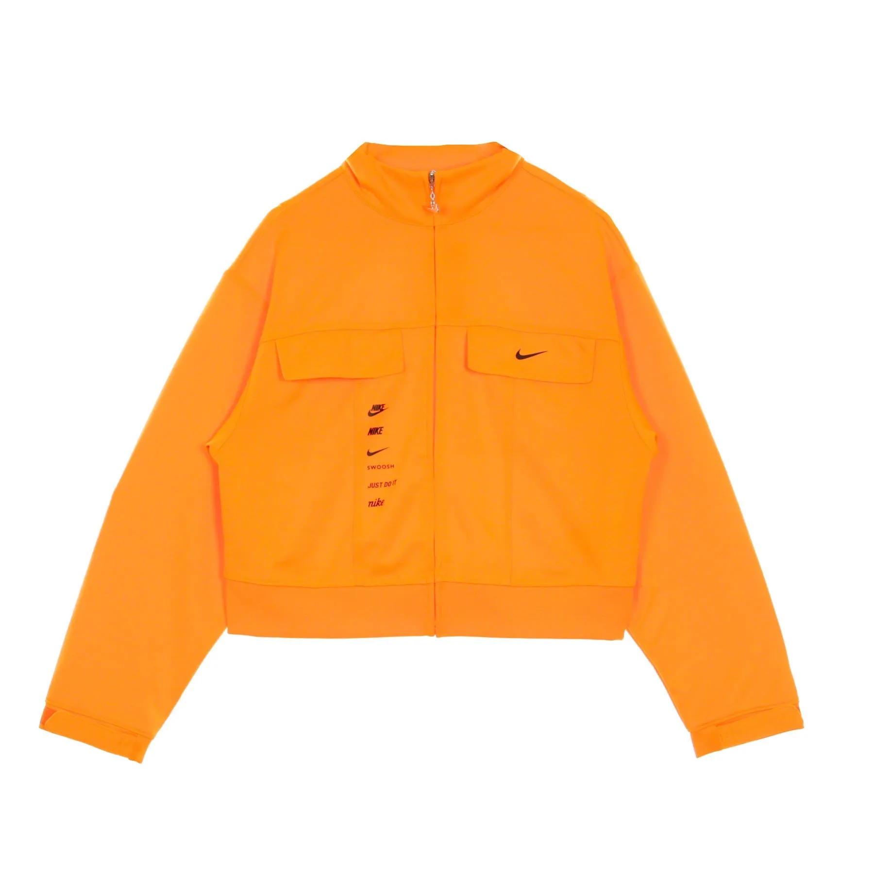 Giacca Tuta Corta Donna Sportswear Swoosh Total Orange/black