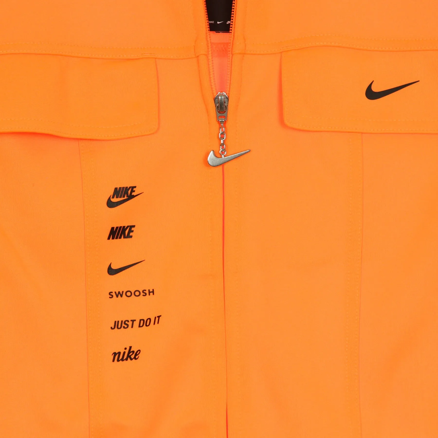 Giacca Tuta Corta Donna Sportswear Swoosh Total Orange/black