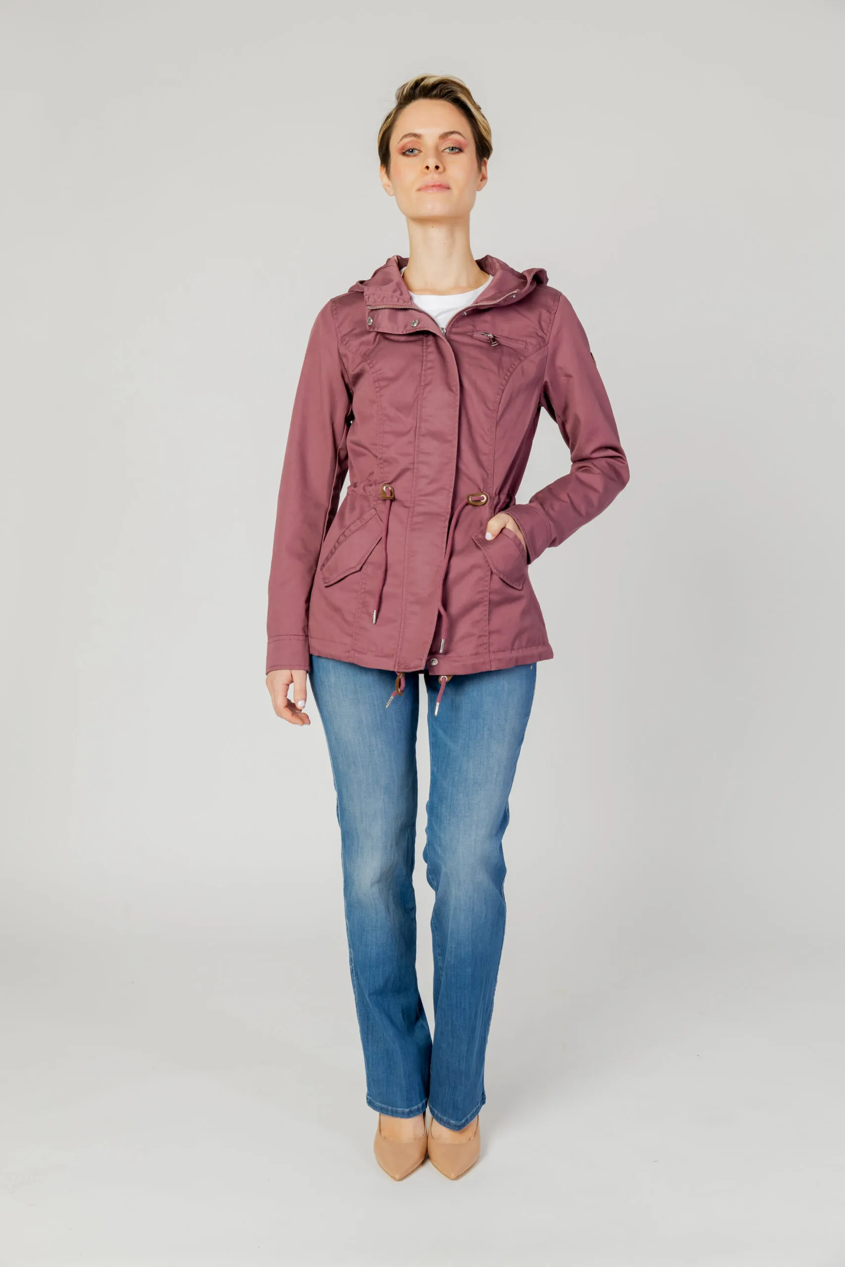 Giacchetto Only onllorca canvas parka cc otw Rosa Antico