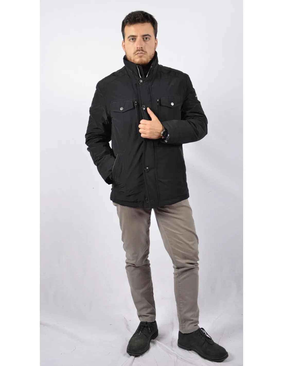 Giubbotto Parka Nero JPT Mod Patrizio FieldJacket [** Fine Serie**]