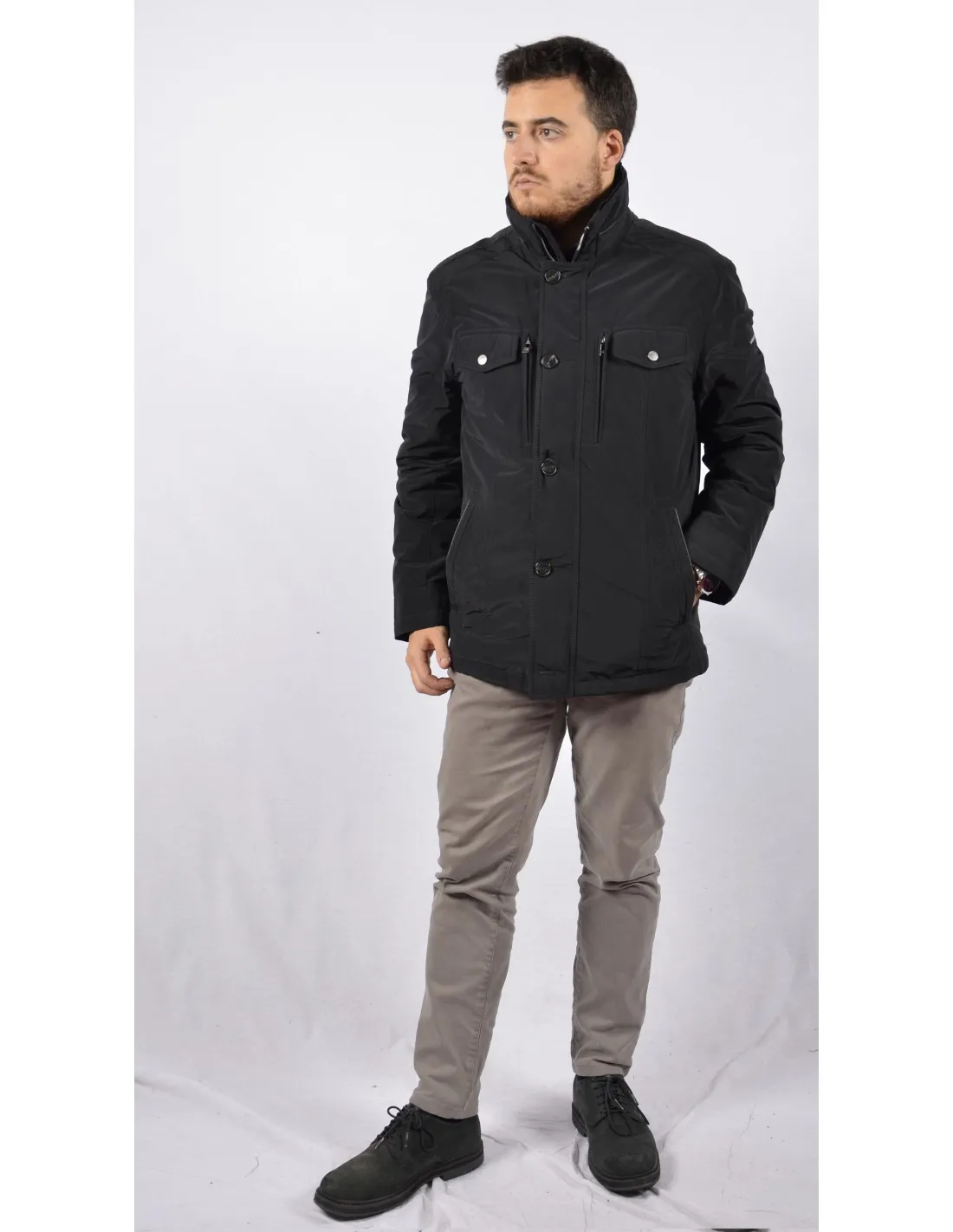 Giubbotto Parka Nero JPT Mod Patrizio FieldJacket [** Fine Serie**]