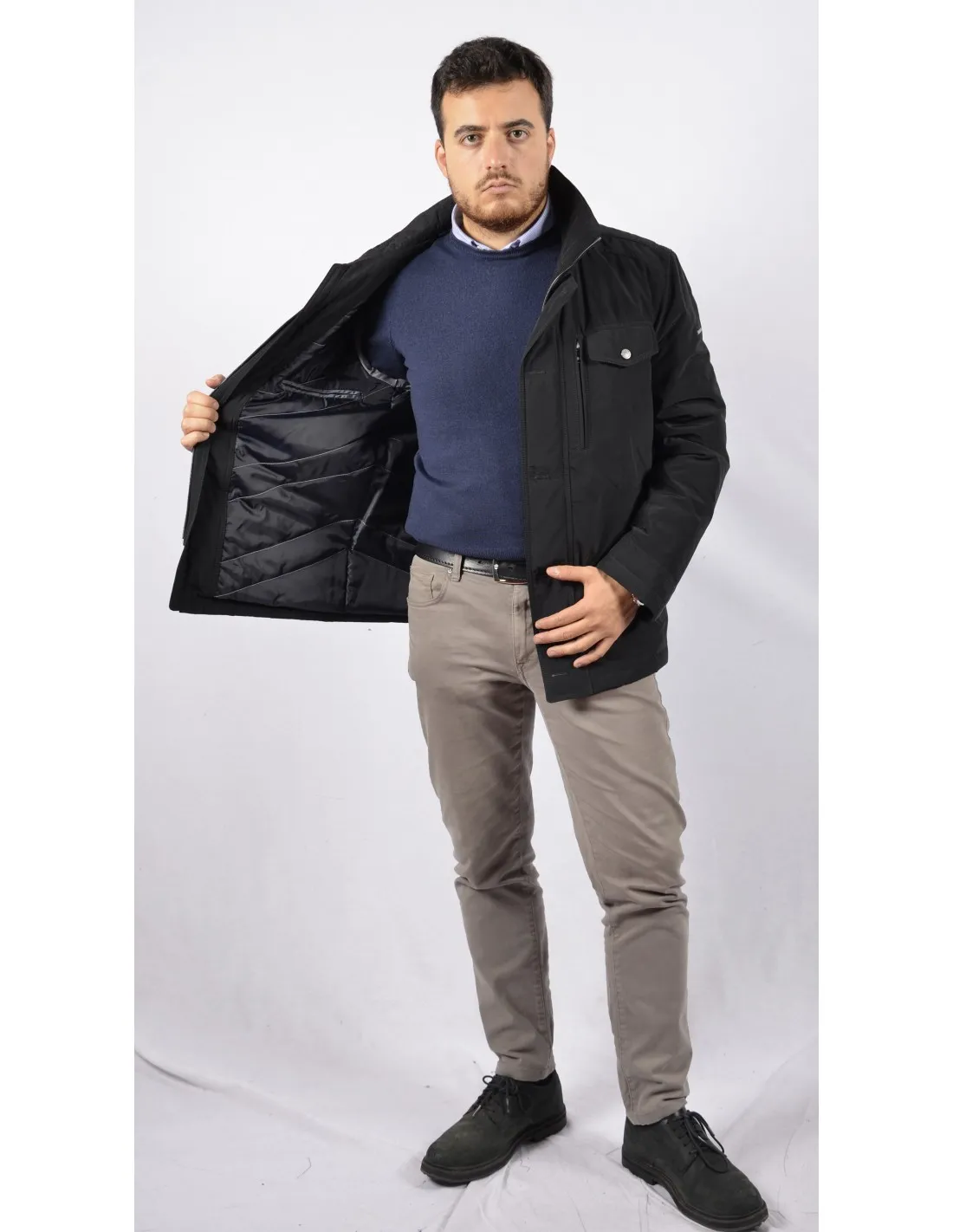 Giubbotto Parka Nero JPT Mod Patrizio FieldJacket [** Fine Serie**]
