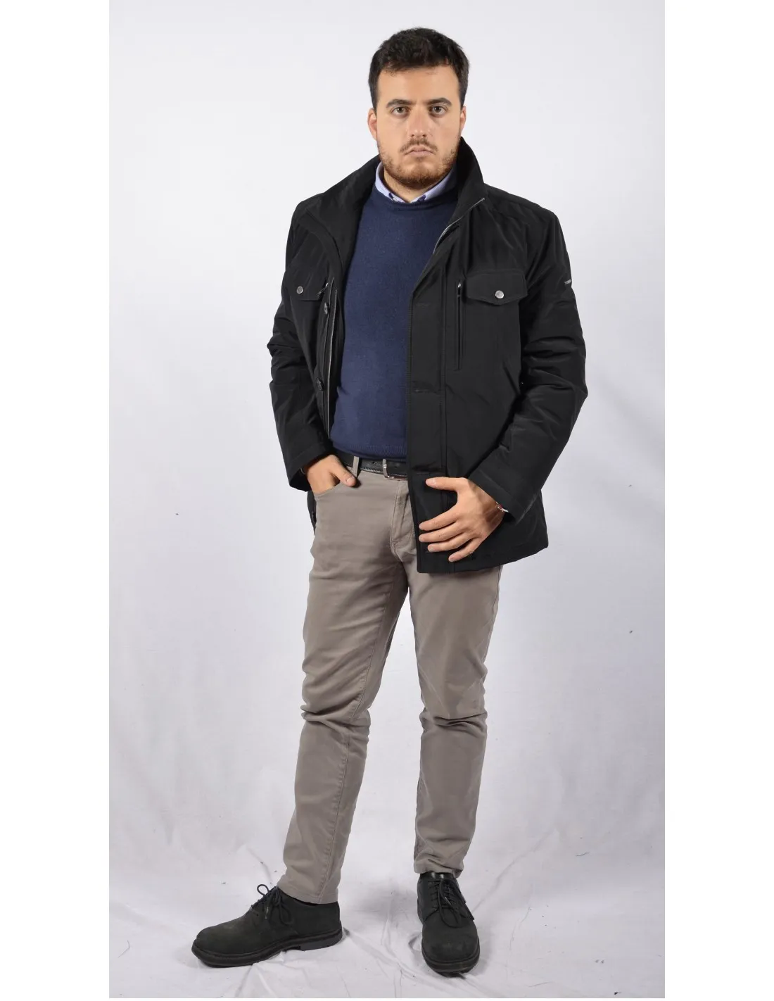 Giubbotto Parka Nero JPT Mod Patrizio FieldJacket [** Fine Serie**]
