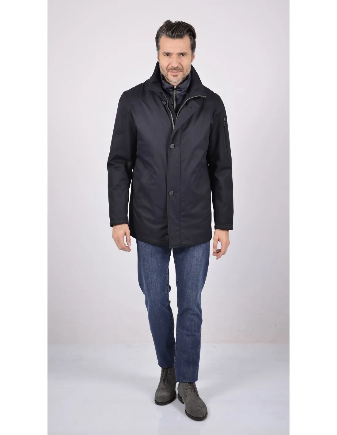 Giubbotto Parka uomo blu CBN 5115