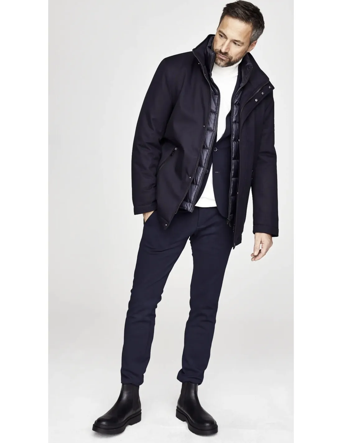 Giubbotto Parka uomo blu CBN 5115