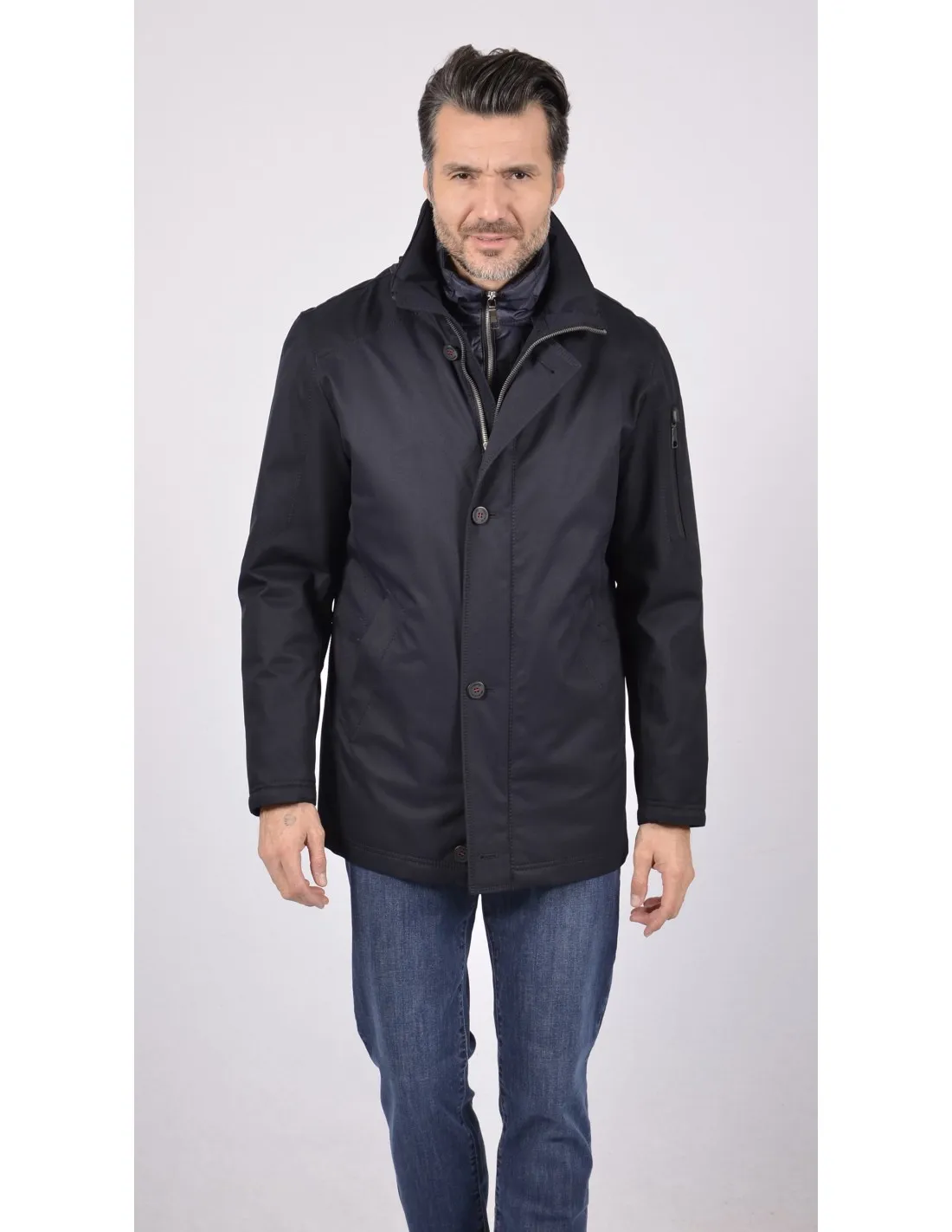 Giubbotto Parka uomo blu CBN 5115