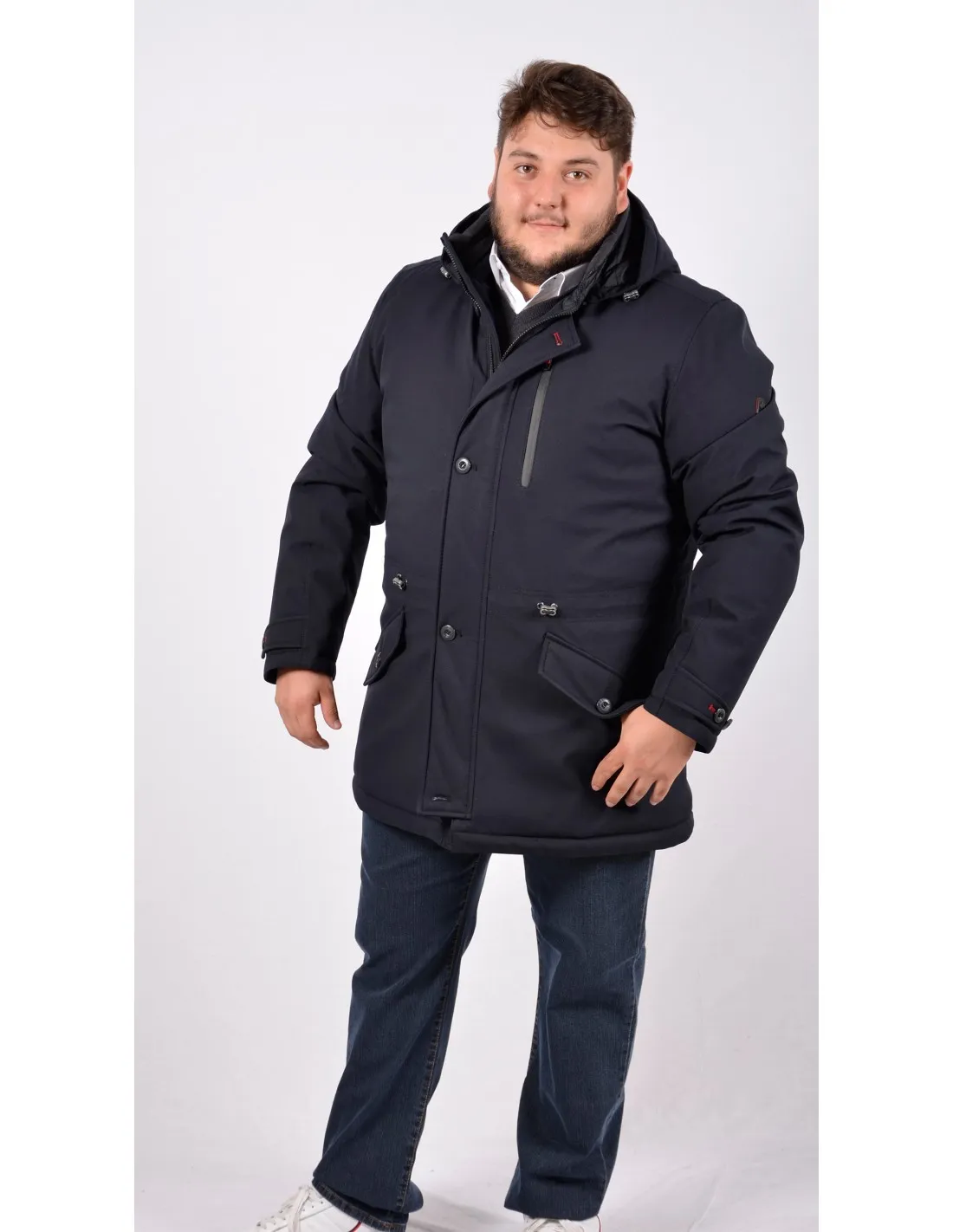 Giubbotto Parka uomo blu CBN 5115