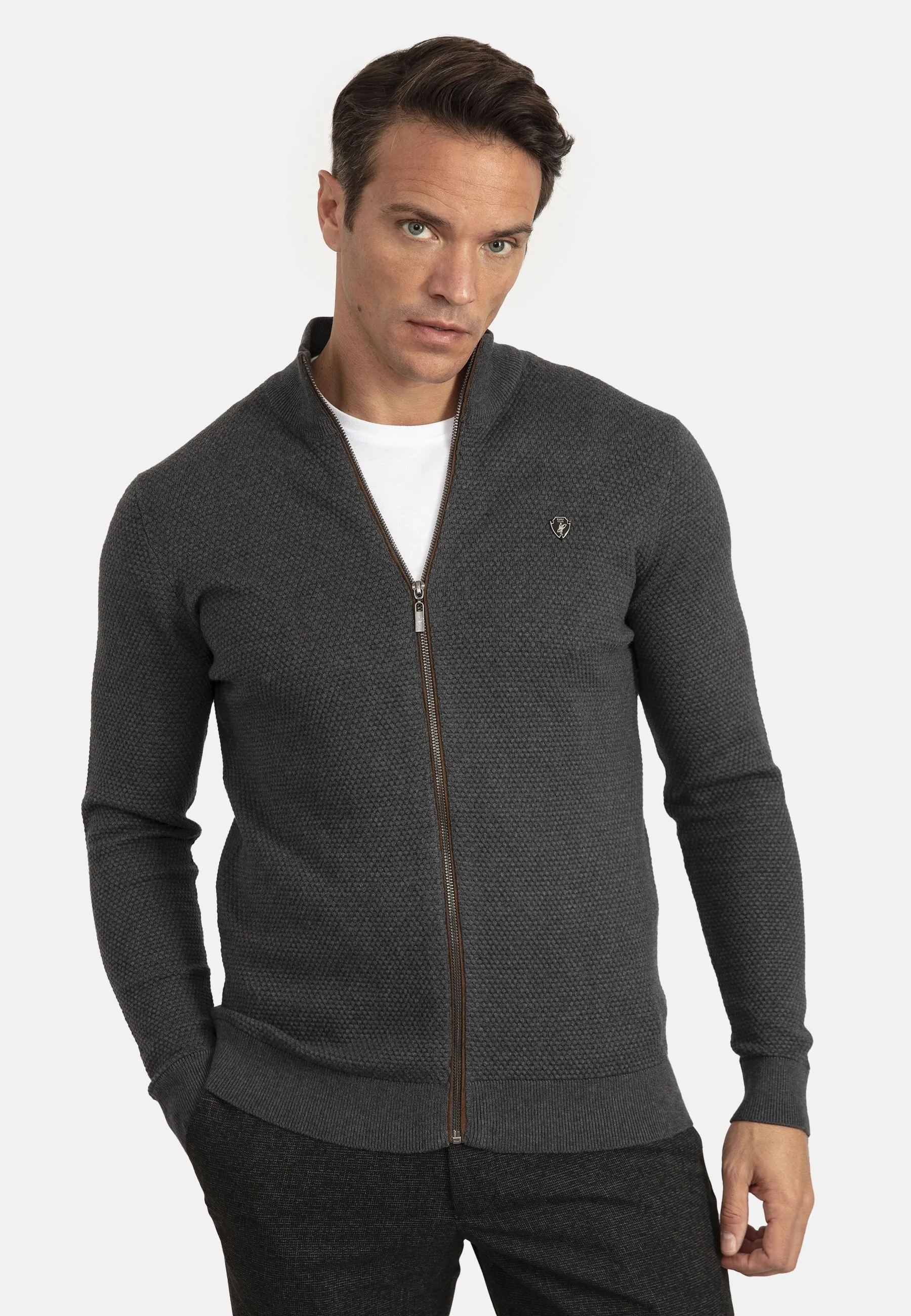 HONEYCOMB ZIPPER  - Cardigan