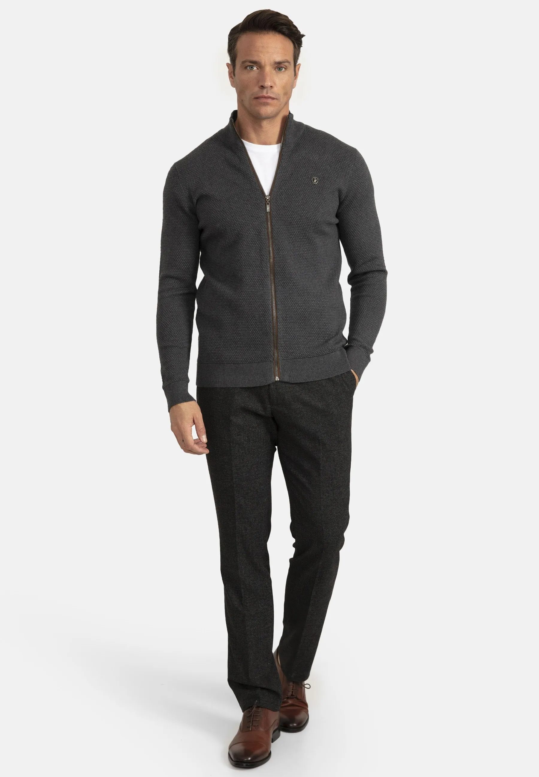 HONEYCOMB ZIPPER  - Cardigan