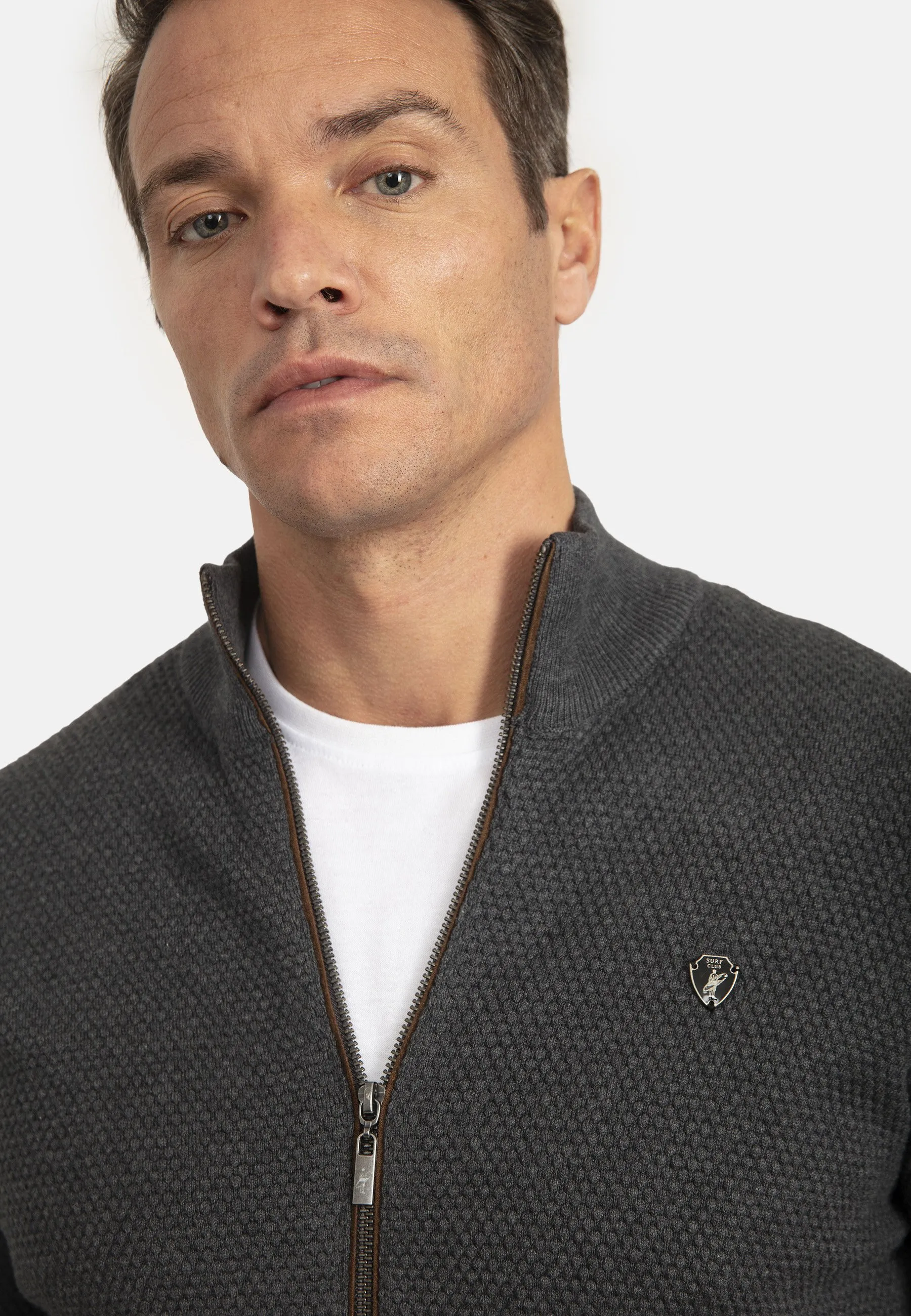 HONEYCOMB ZIPPER  - Cardigan