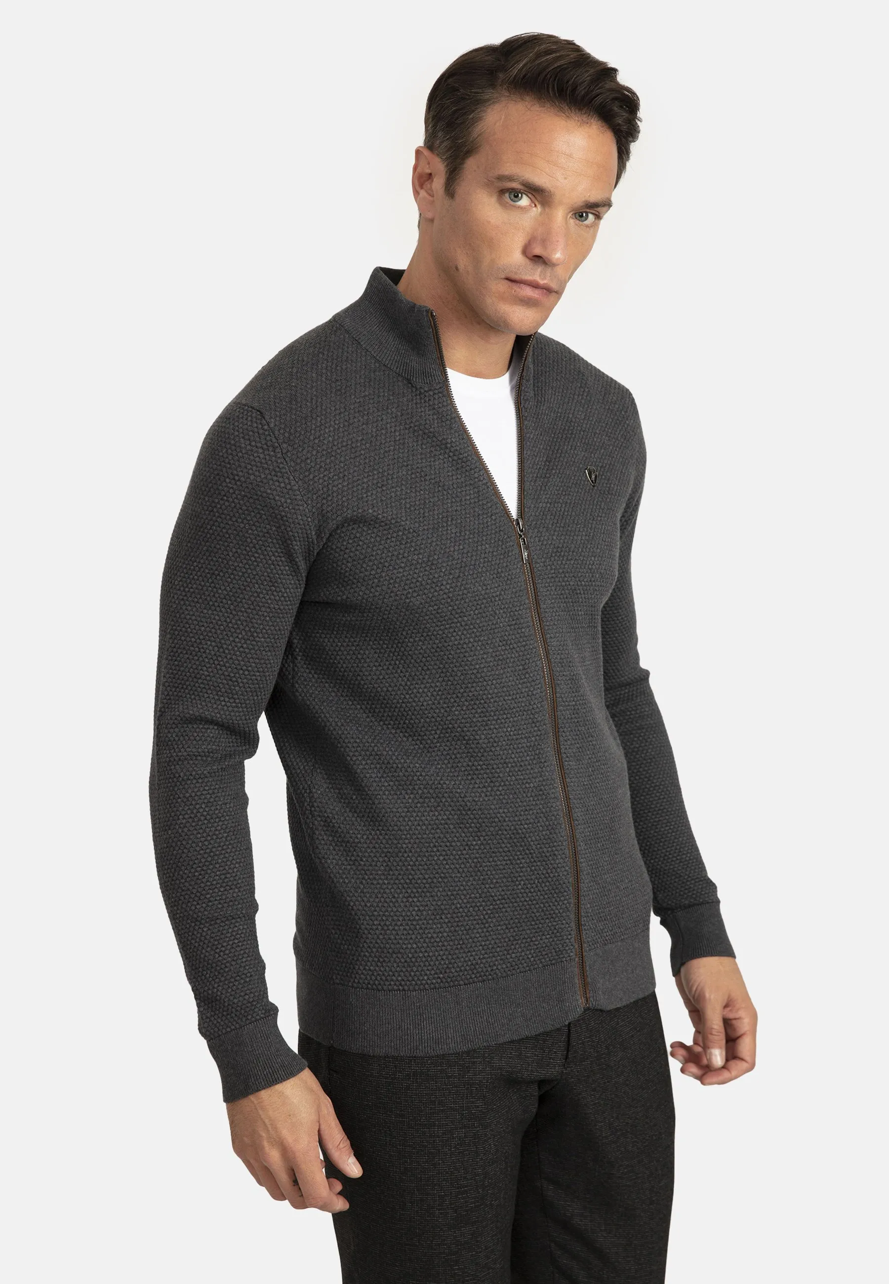 HONEYCOMB ZIPPER  - Cardigan